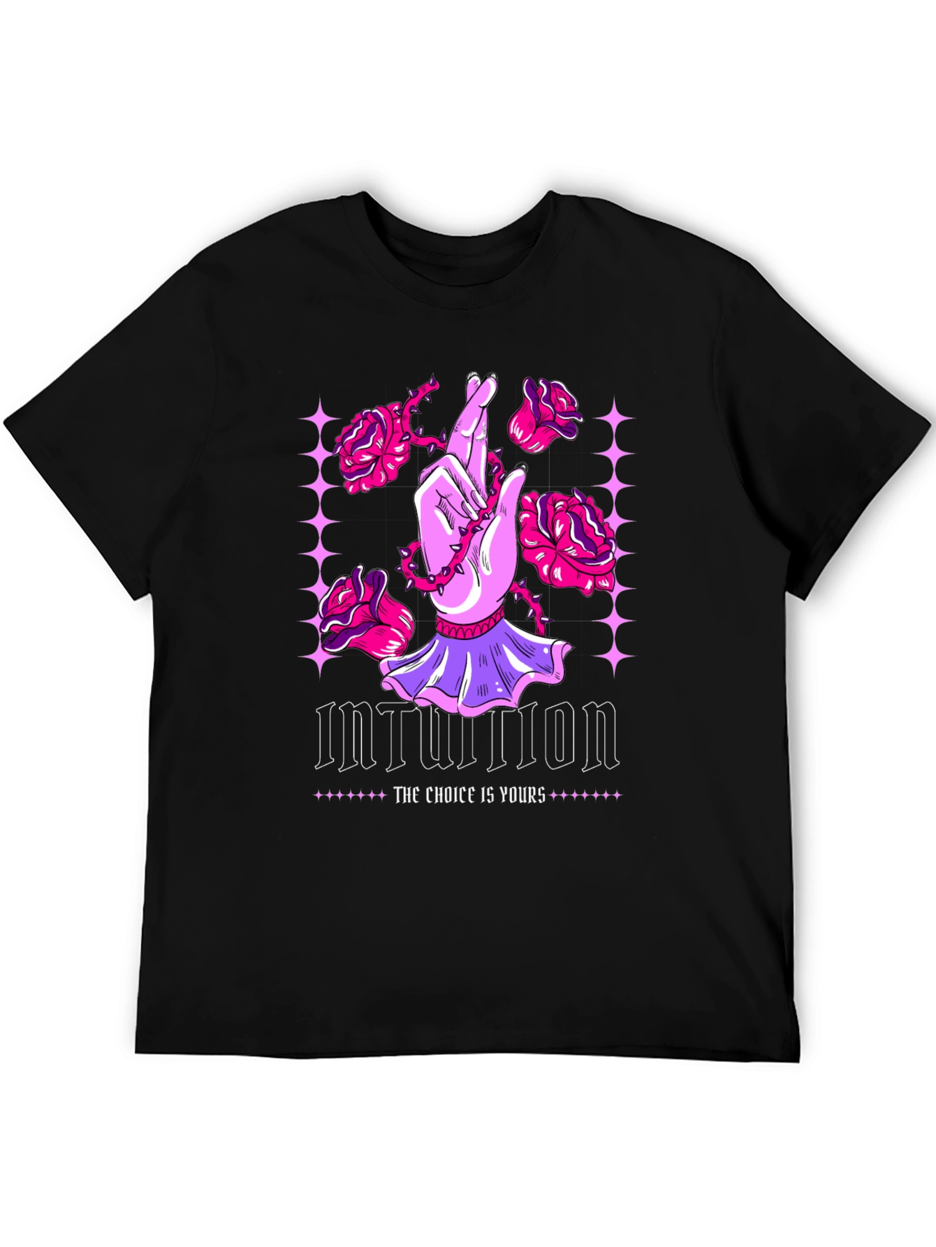 Intuition Graphic Print Crew Neck Tee
