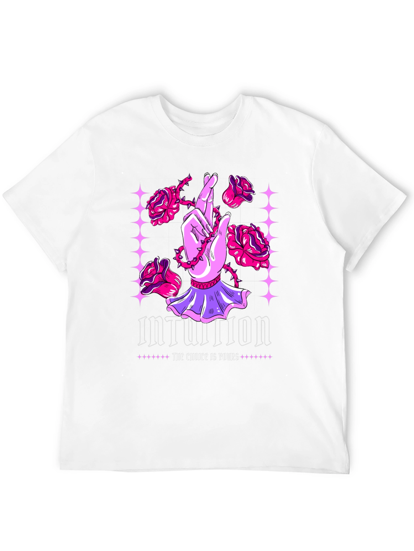 Intuition Graphic Print Crew Neck Tee