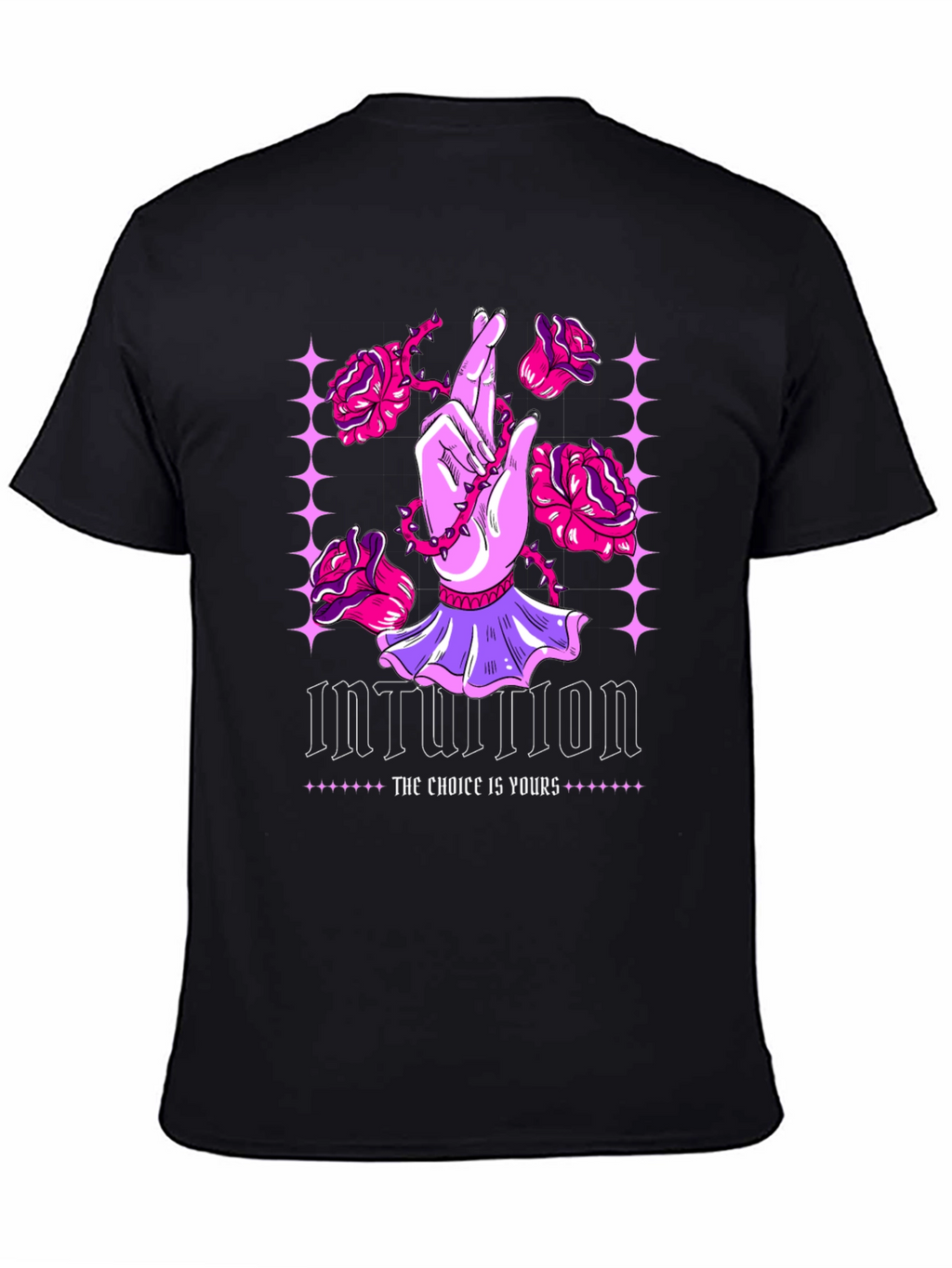 Intuition Graphic Print Crew Neck Tee