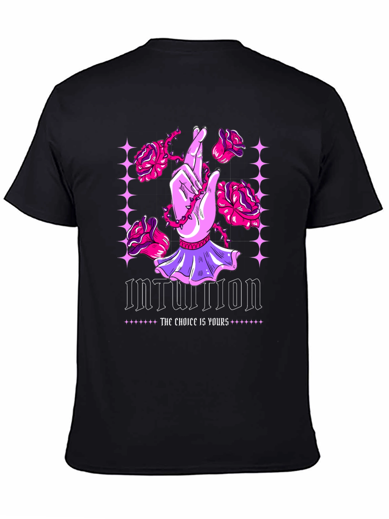 Intuition Graphic Print Crew Neck Tee