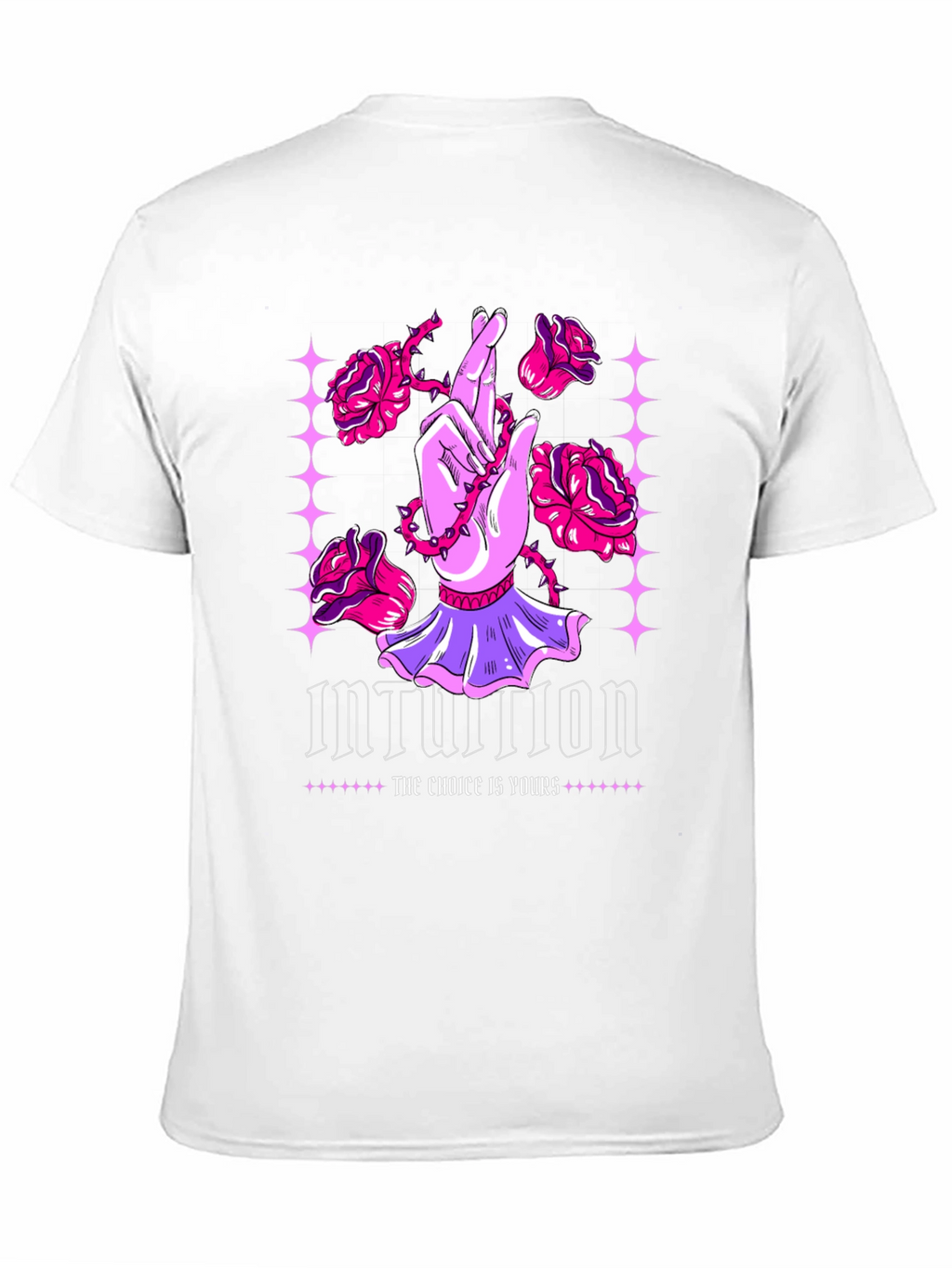 Intuition Graphic Print Crew Neck Tee