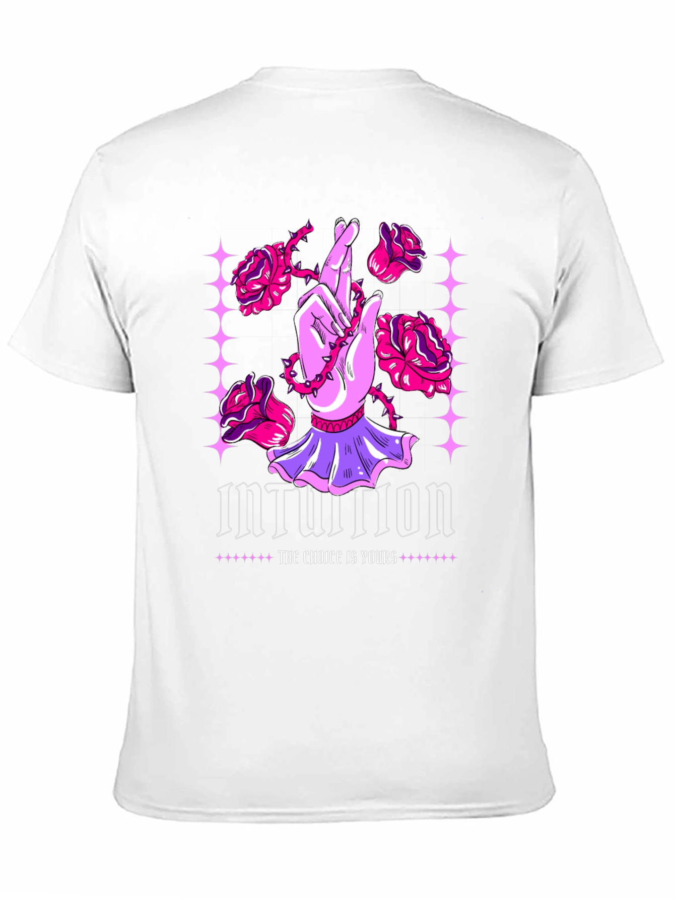 Intuition Graphic Print Crew Neck Tee