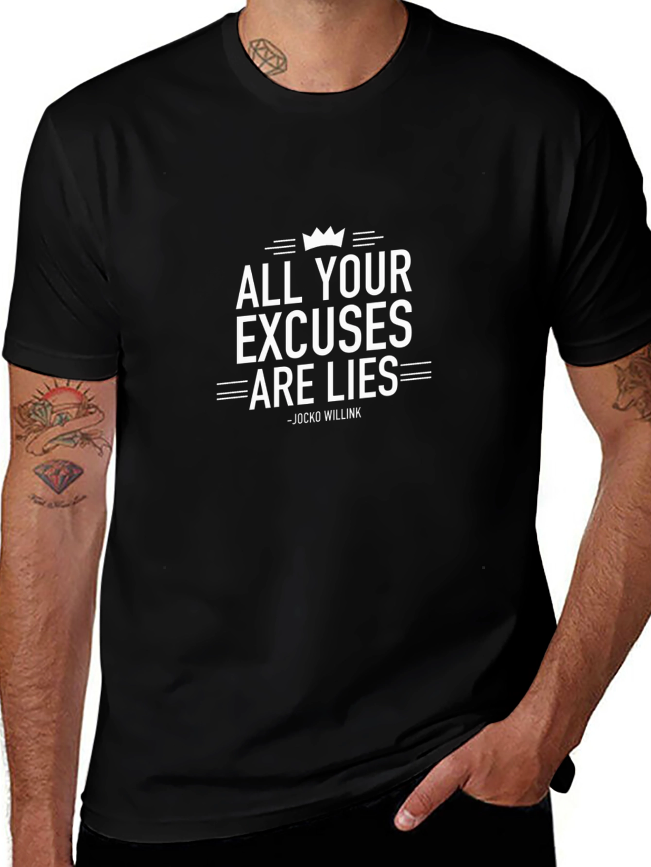 All Your Excuses Are Lies - Jocko Willink Black Tee