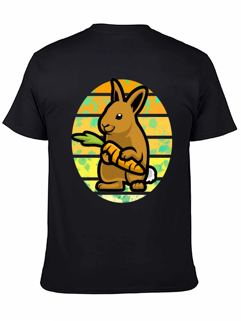 Cute Bunny Carrot Graphic T-Shirt