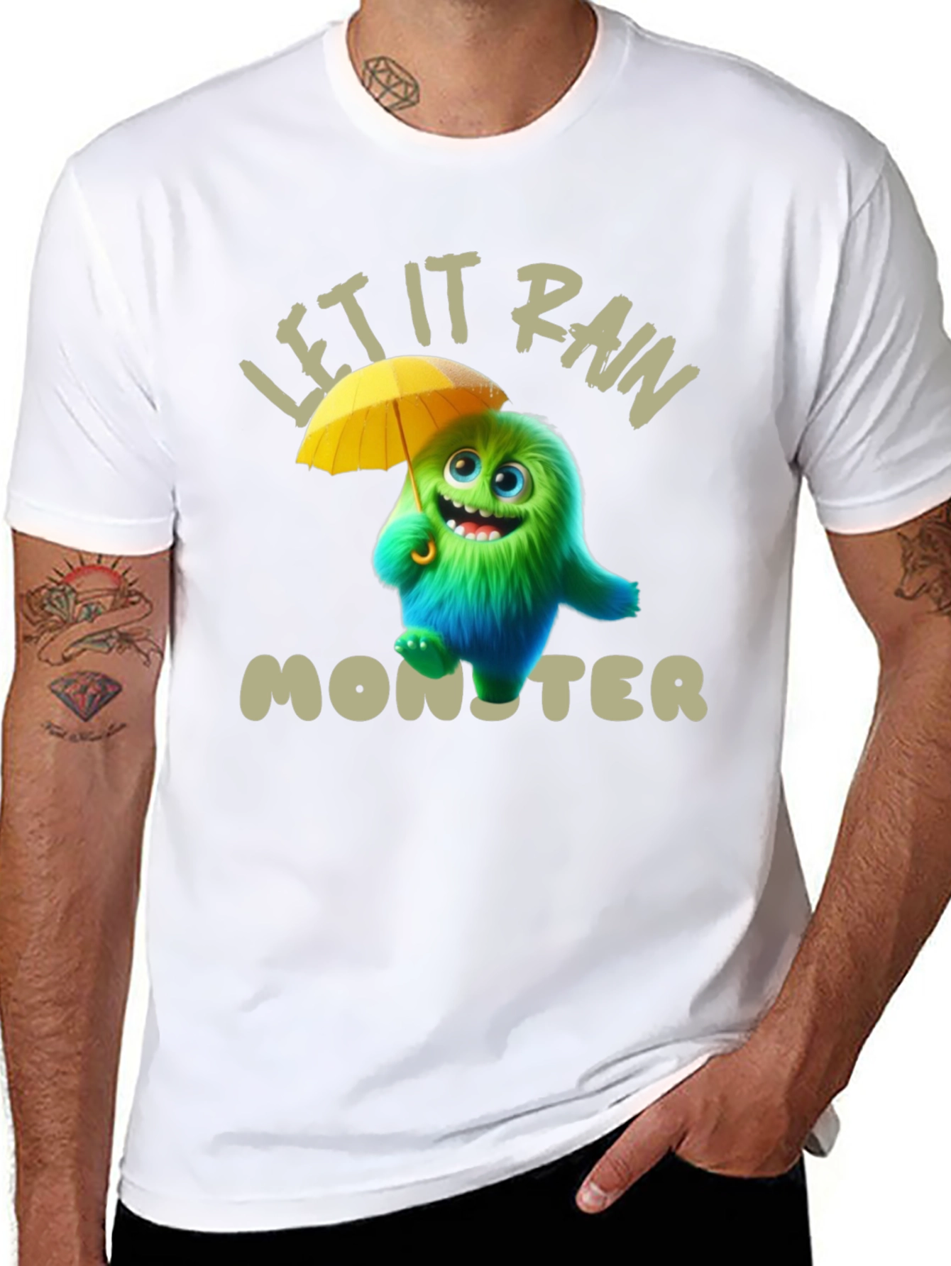 Let It Rain Monster Graphic Tee