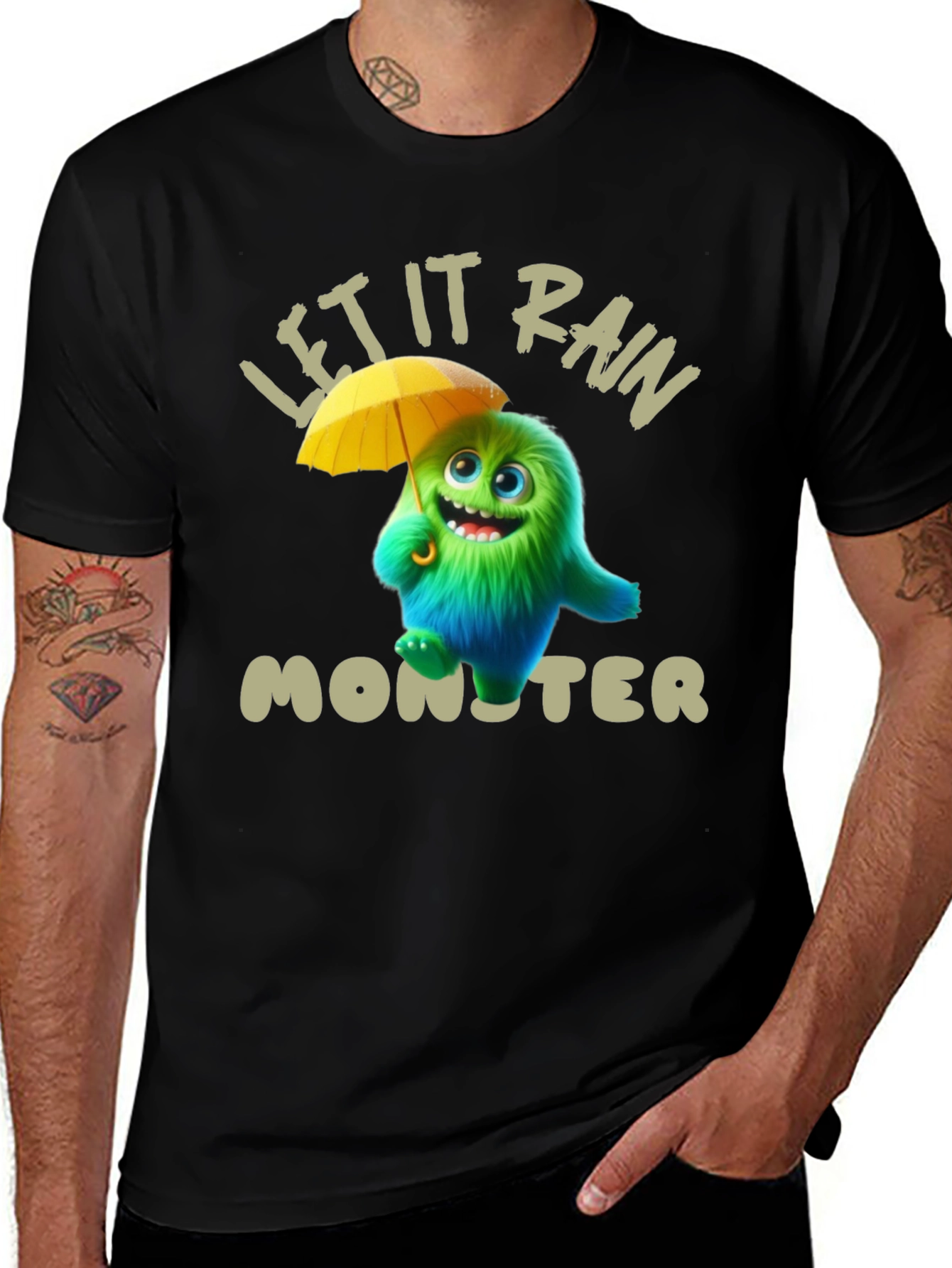 Let It Rain Monster Graphic Tee