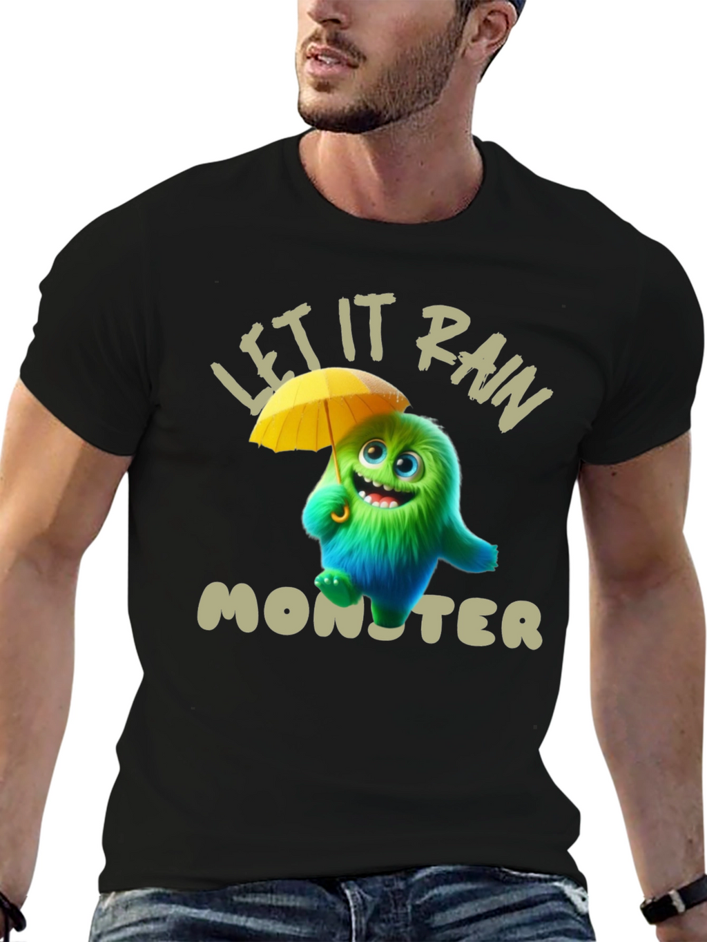 Let It Rain Monster Graphic Tee