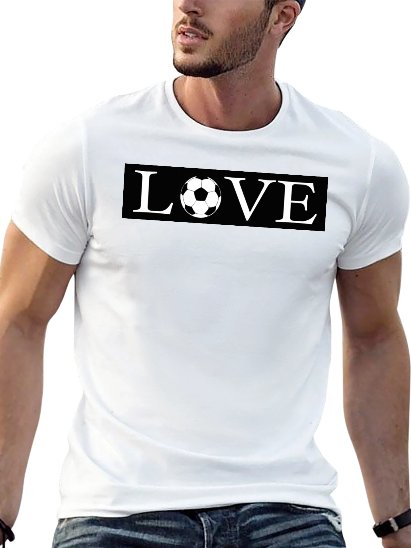 Soccer Love Graphic Tee - Soft Cotton Blend Casual Shirt