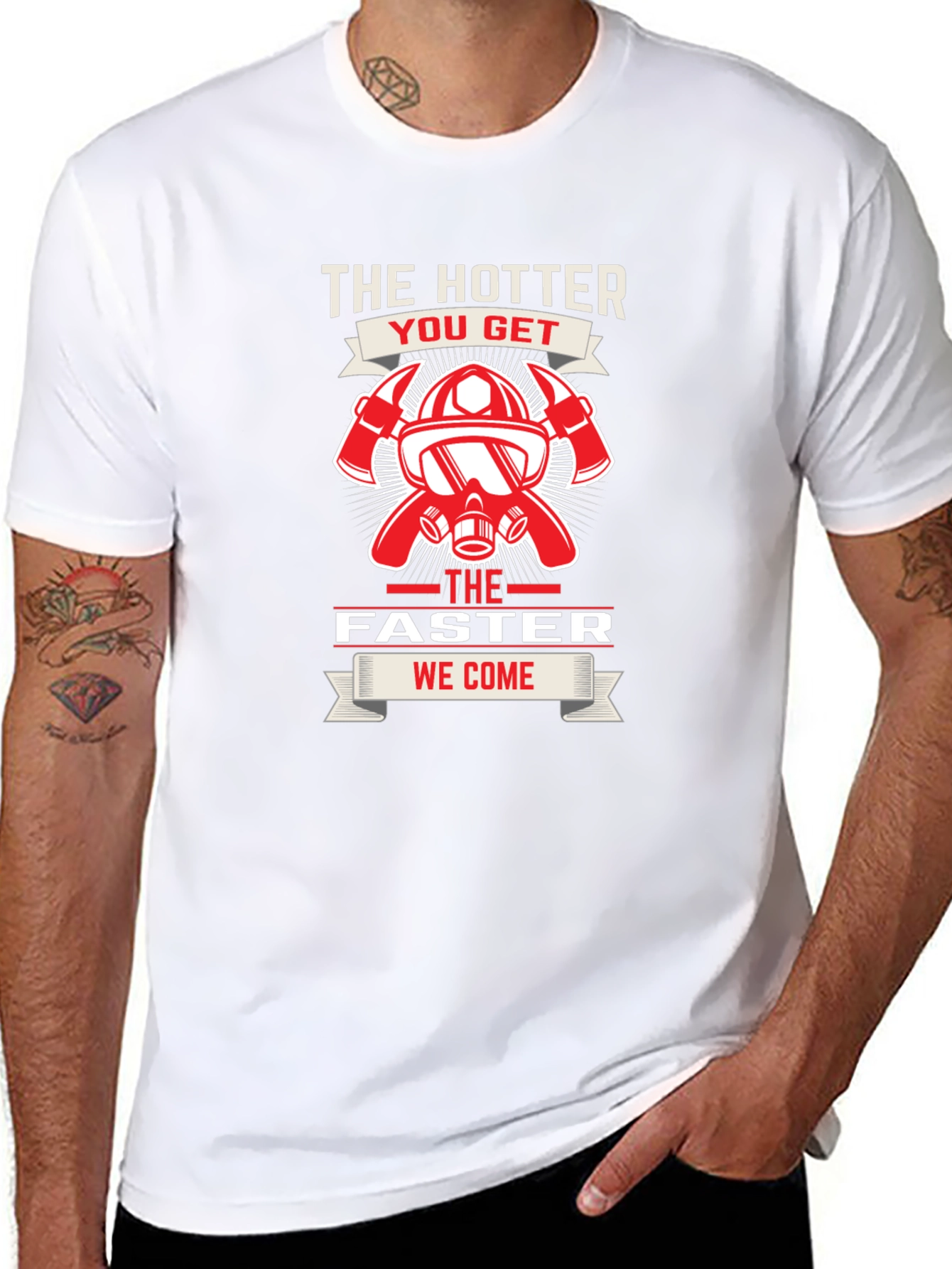 Firefighter Hotter Faster T-Shirt