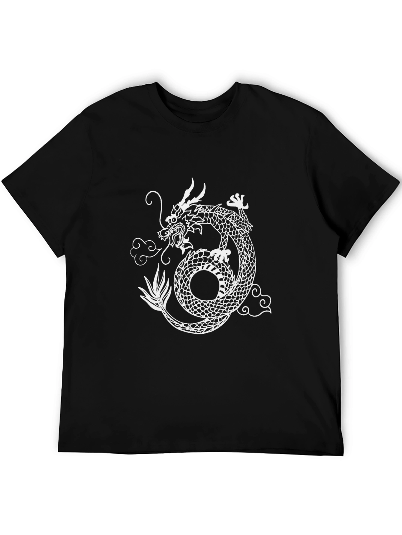 Dragon Graphic Print Crew Neck Tee
