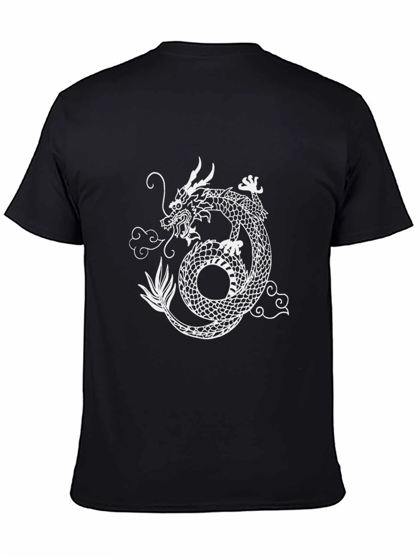 Dragon Graphic Print Crew Neck Tee