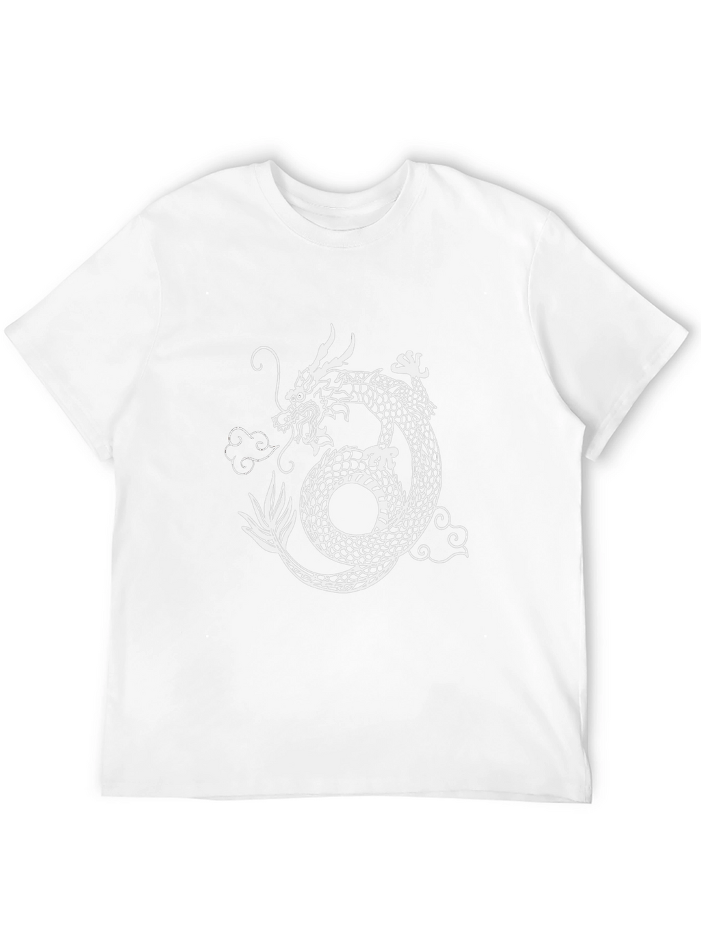 Dragon Graphic Print Crew Neck Tee