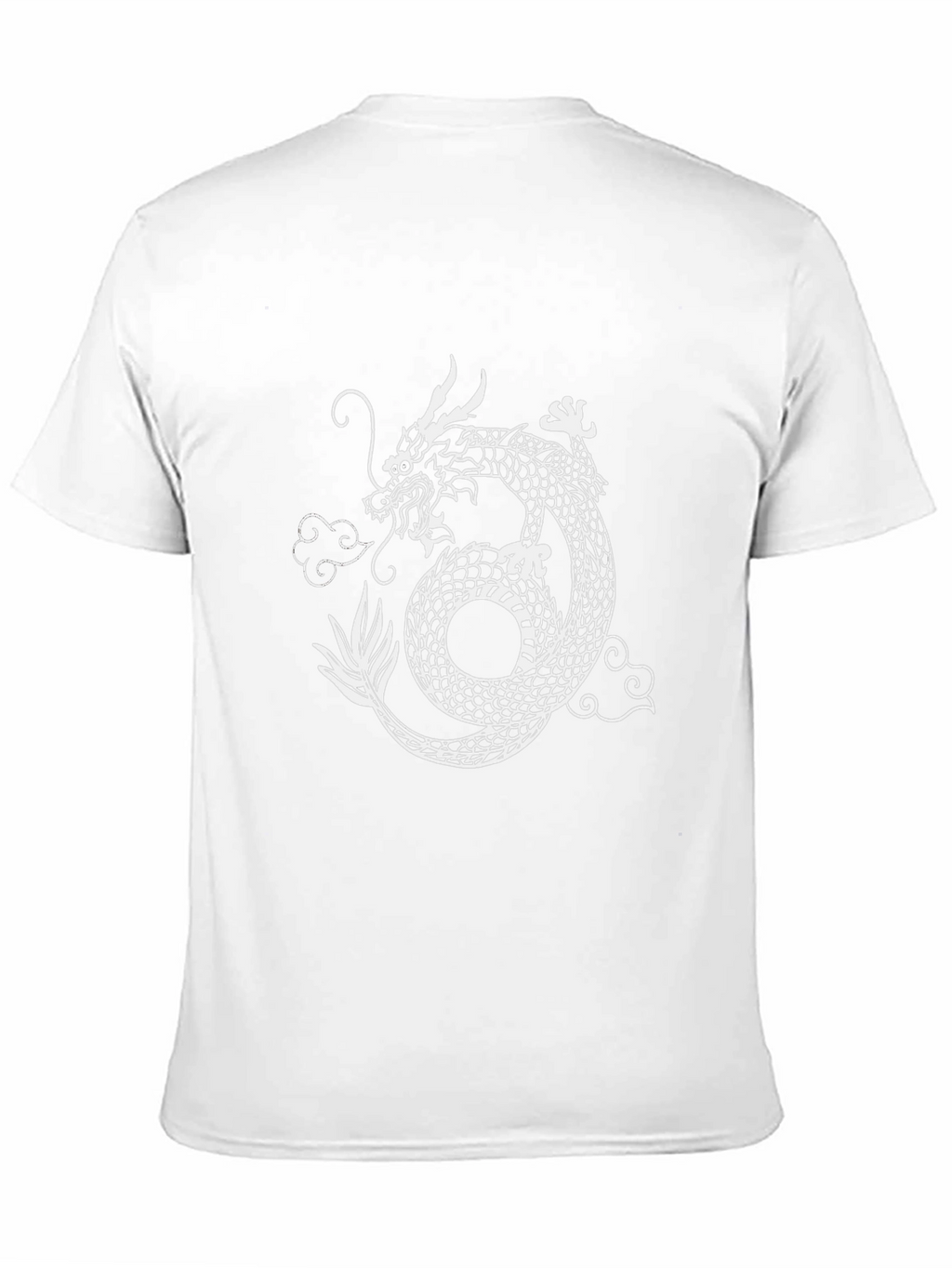 Dragon Graphic Print Crew Neck Tee