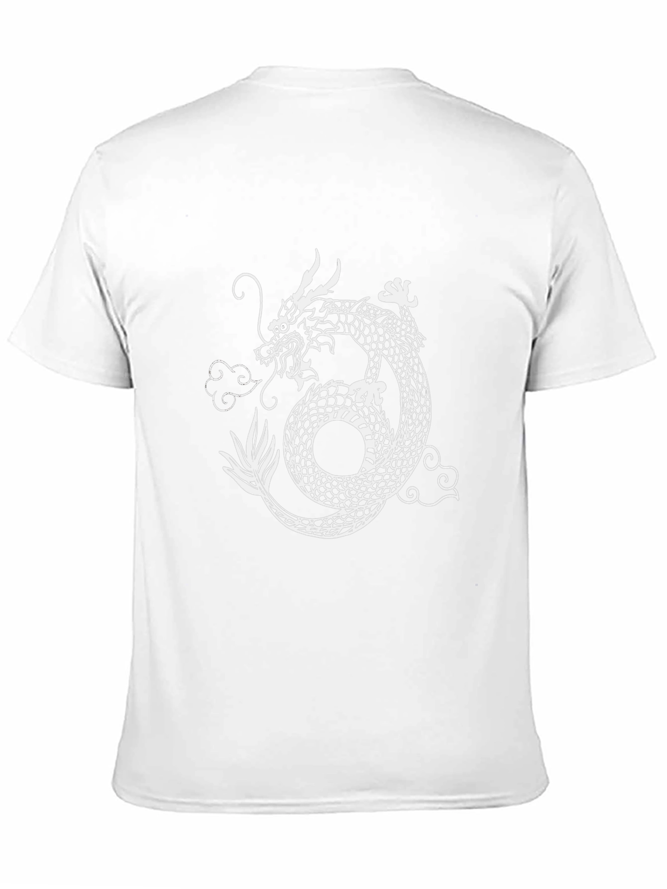 Dragon Graphic Print Crew Neck Tee