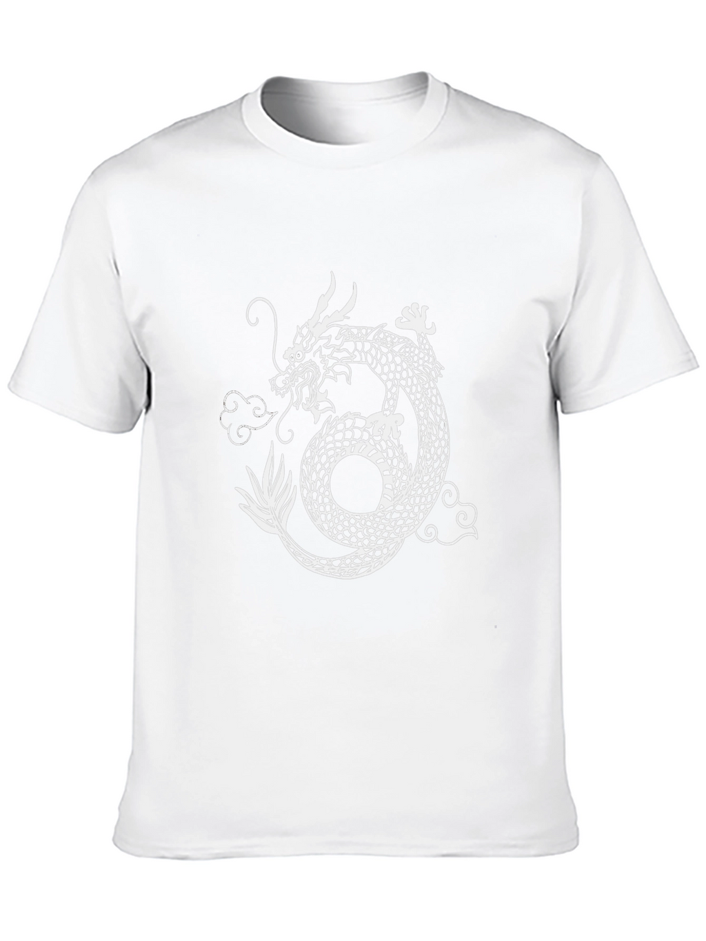 Dragon Graphic Print Crew Neck Tee