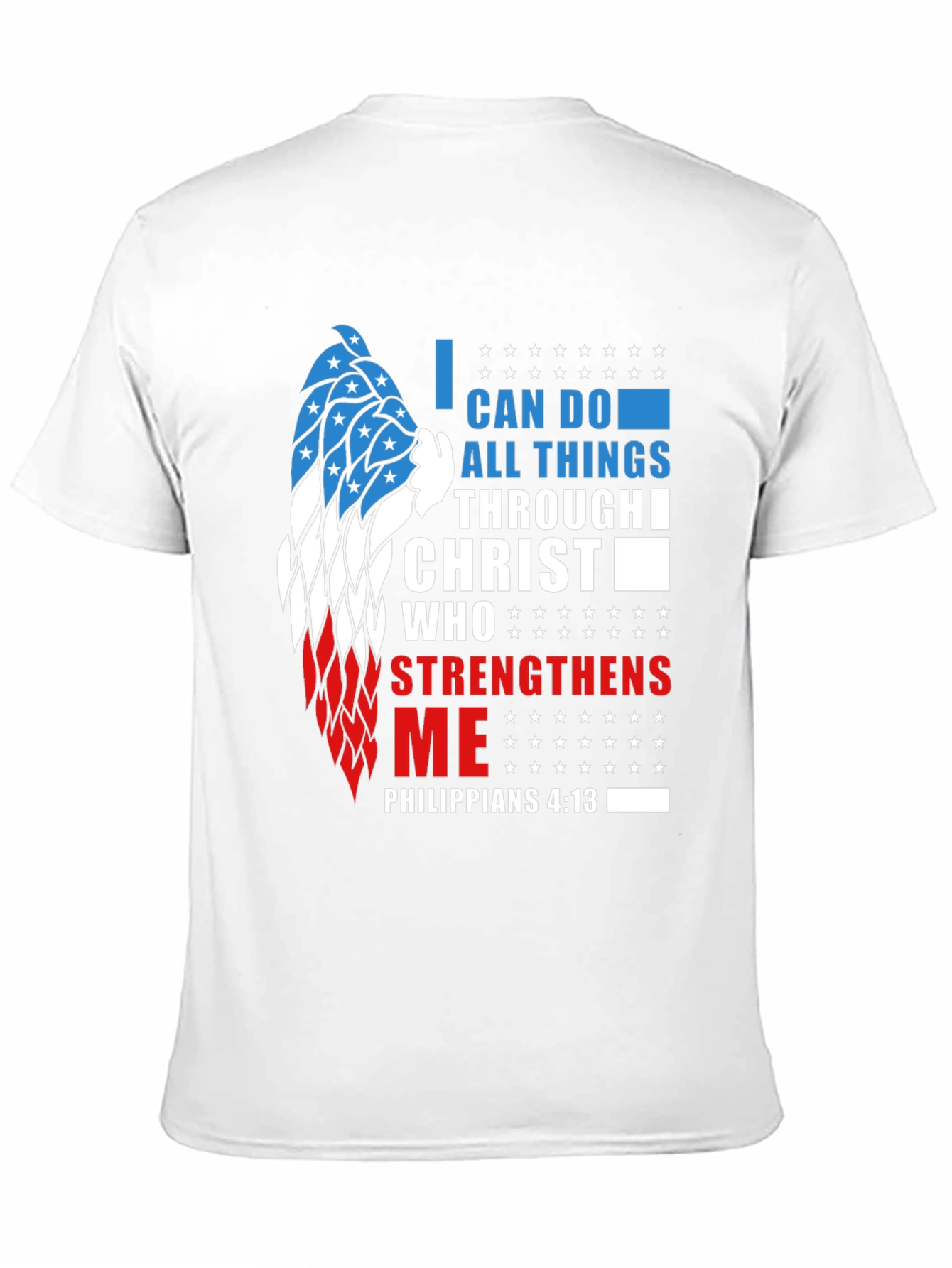 Patriotic Christian T-Shirt: Philippians 4:13