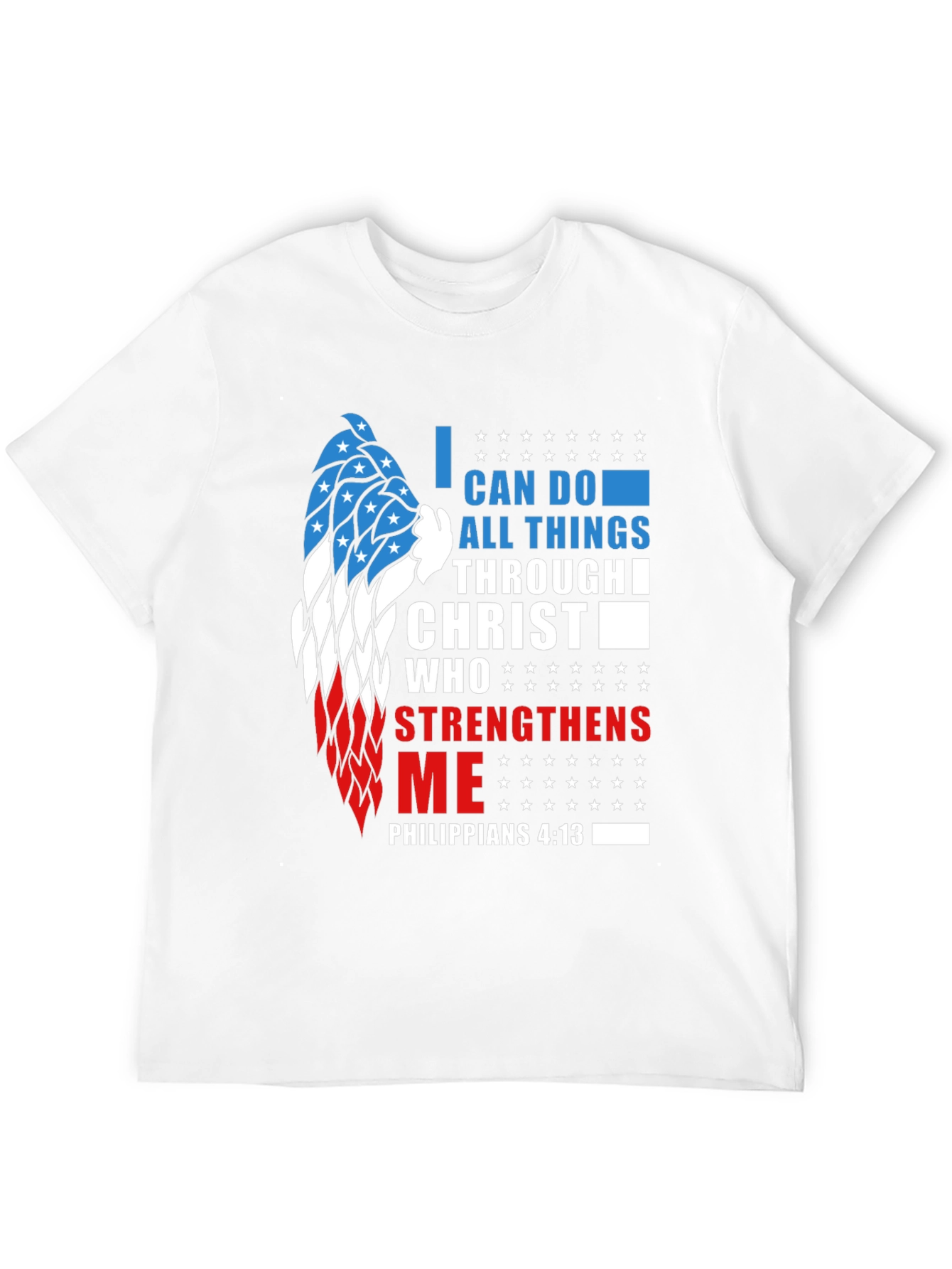 Patriotic Christian T-Shirt: Philippians 4:13