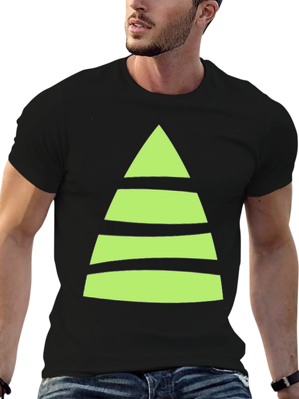 Striped Christmas Tree T-Shirt