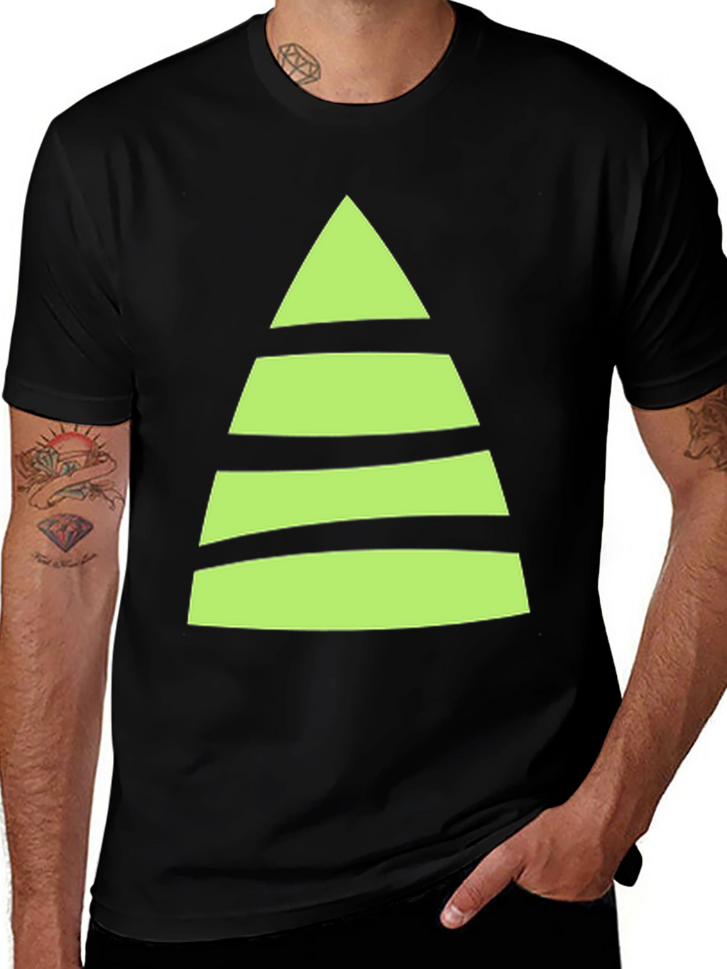 Striped Christmas Tree T-Shirt