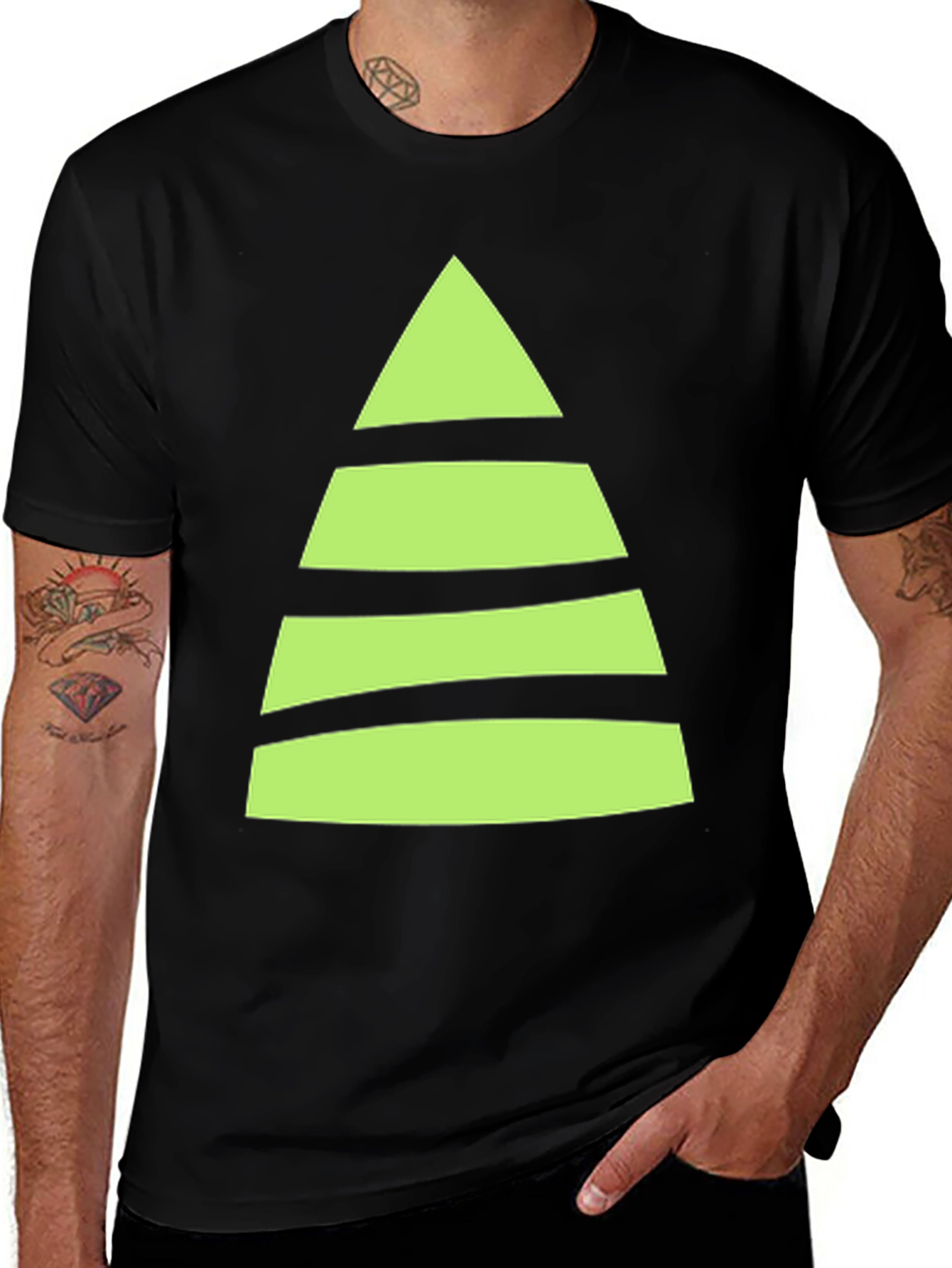 Striped Christmas Tree T-Shirt