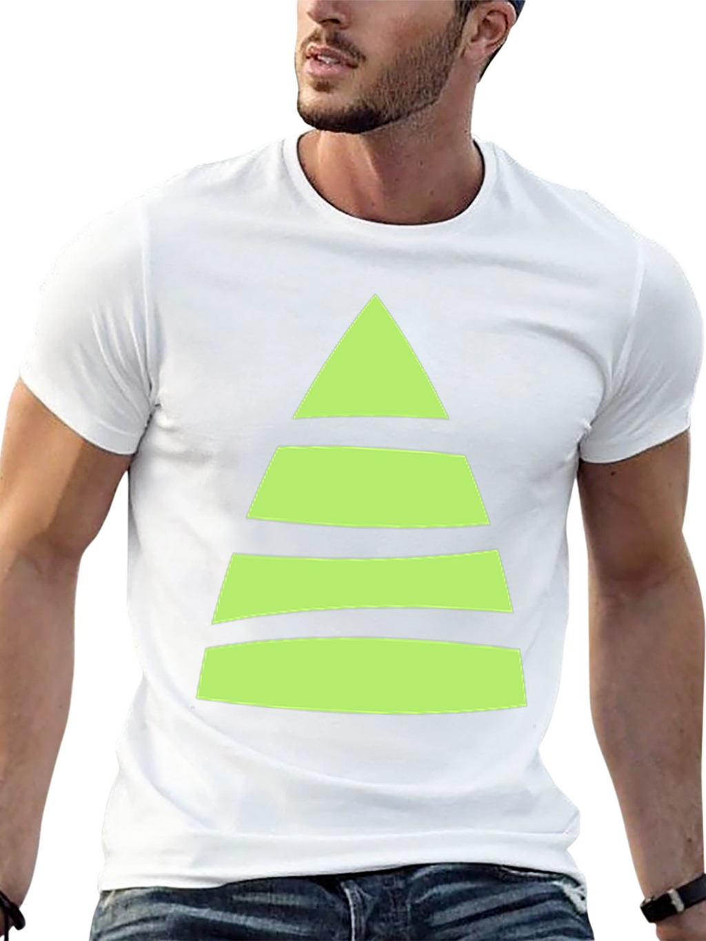 Striped Christmas Tree T-Shirt