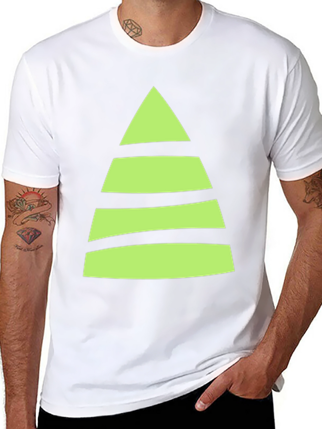 Striped Christmas Tree T-Shirt
