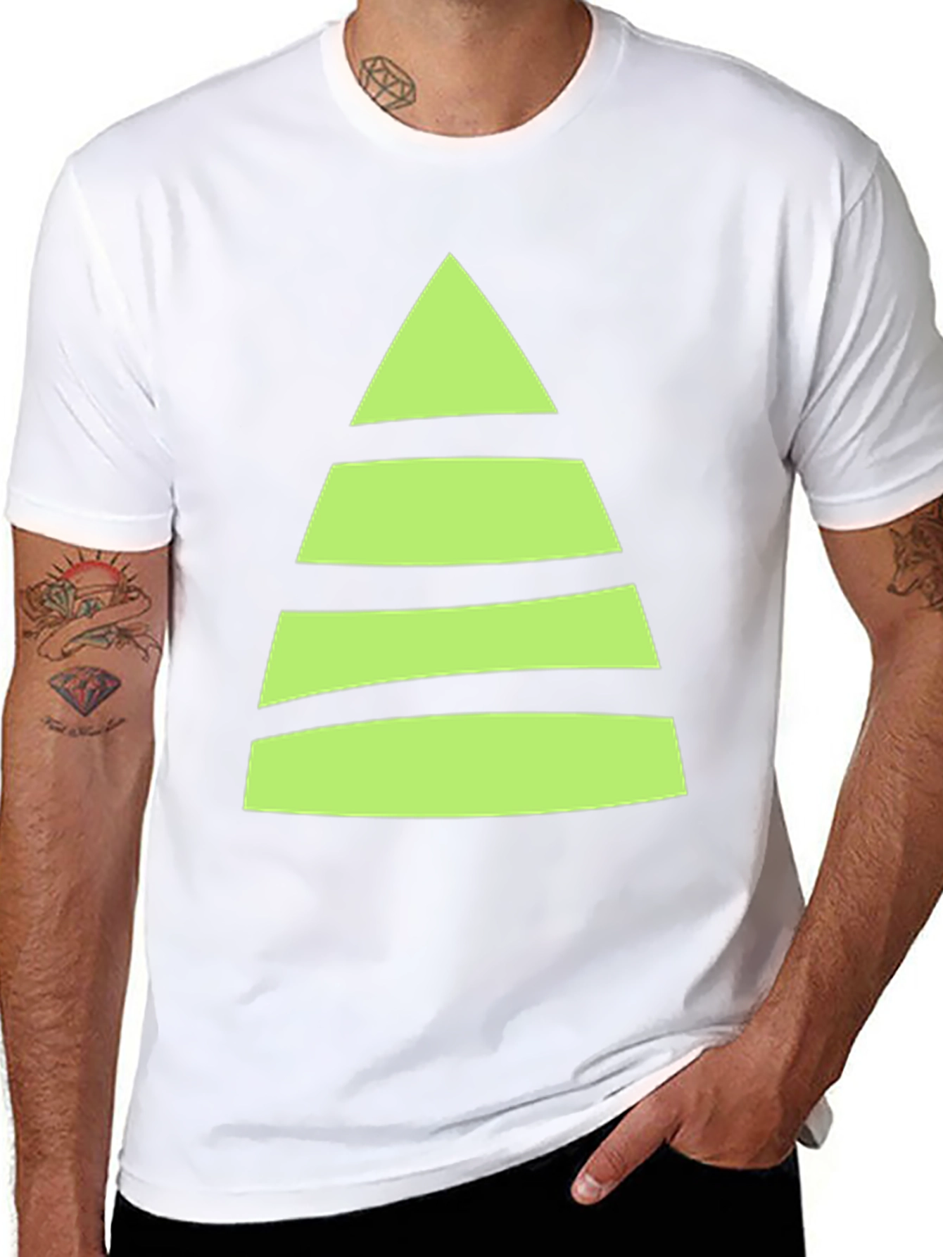Striped Christmas Tree T-Shirt