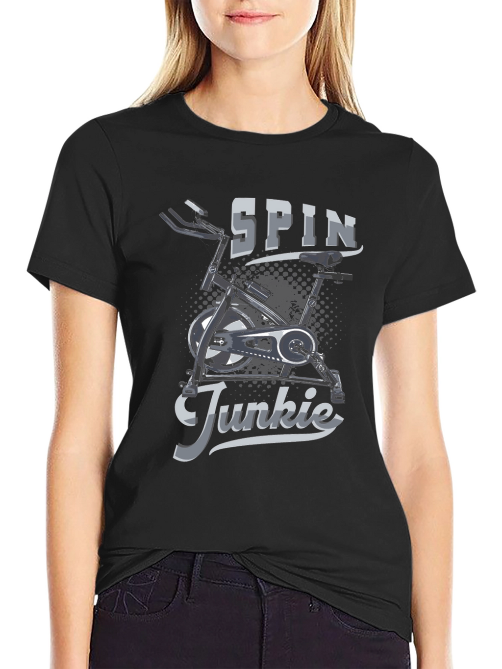 Spin Junkie Graphic T-Shirt - Black