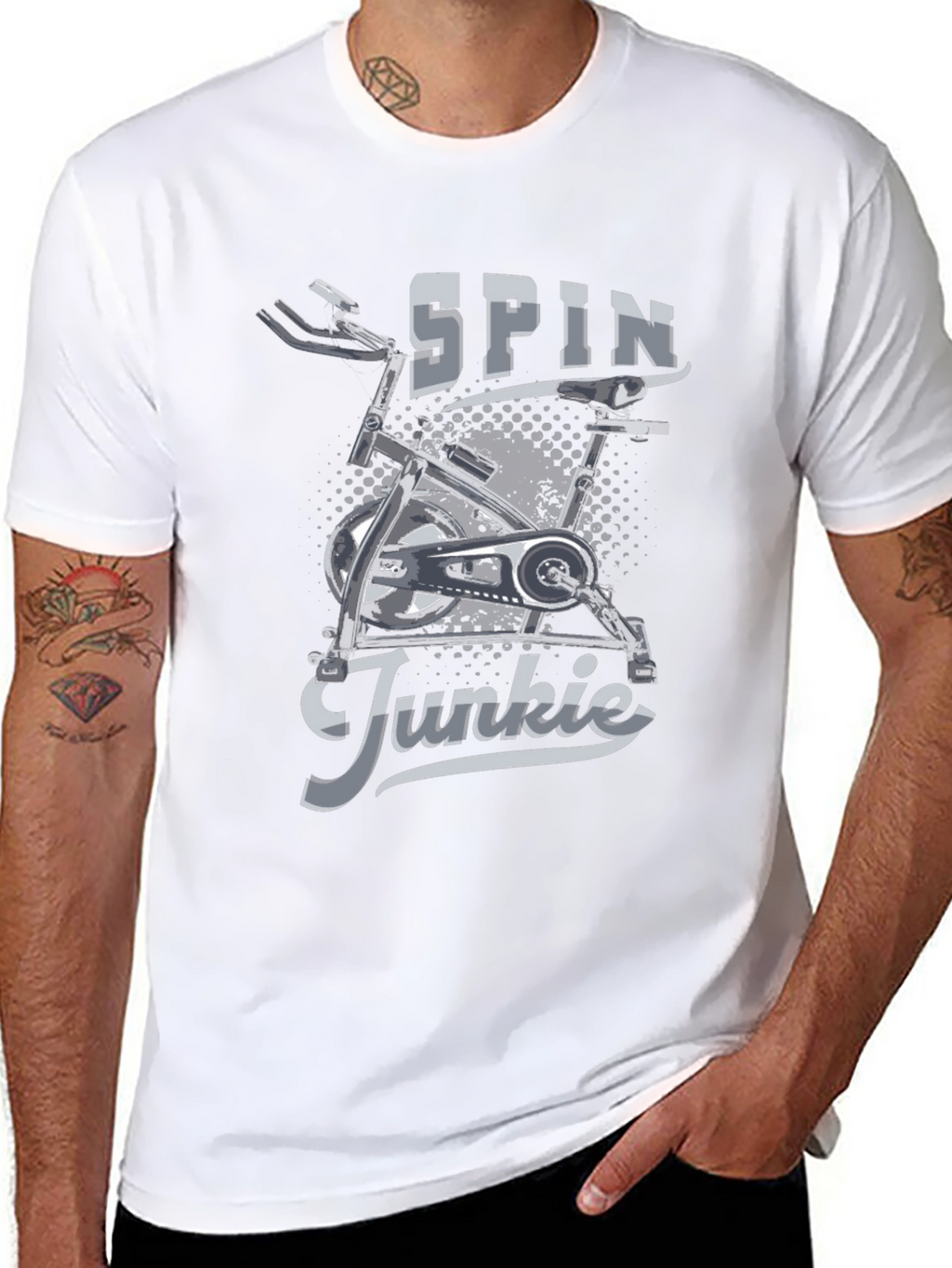 Spin Junkie Graphic T-Shirt - Black