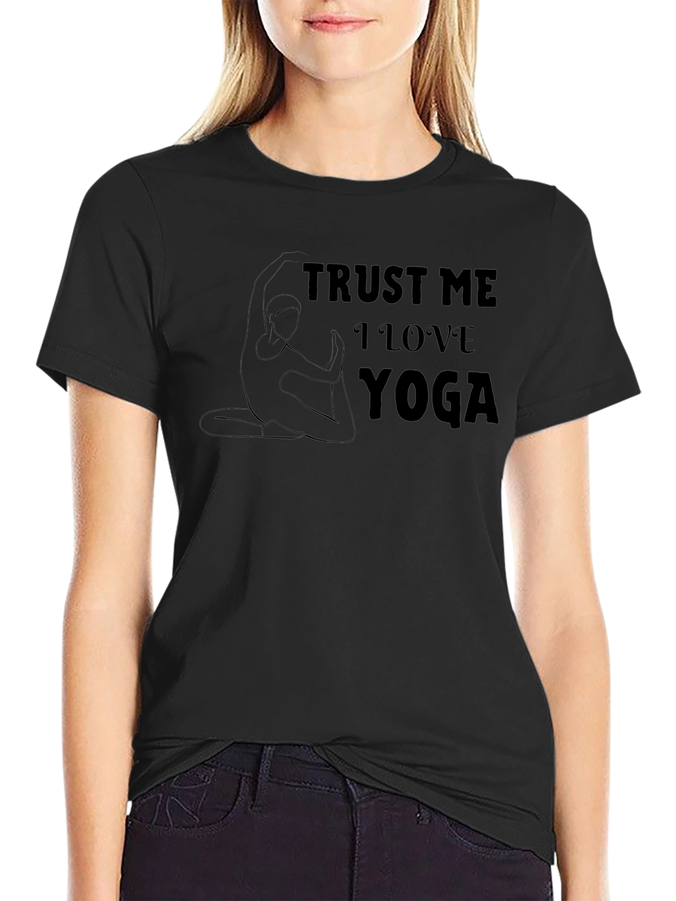 Trust Me I Love Yoga Graphic T-Shirt