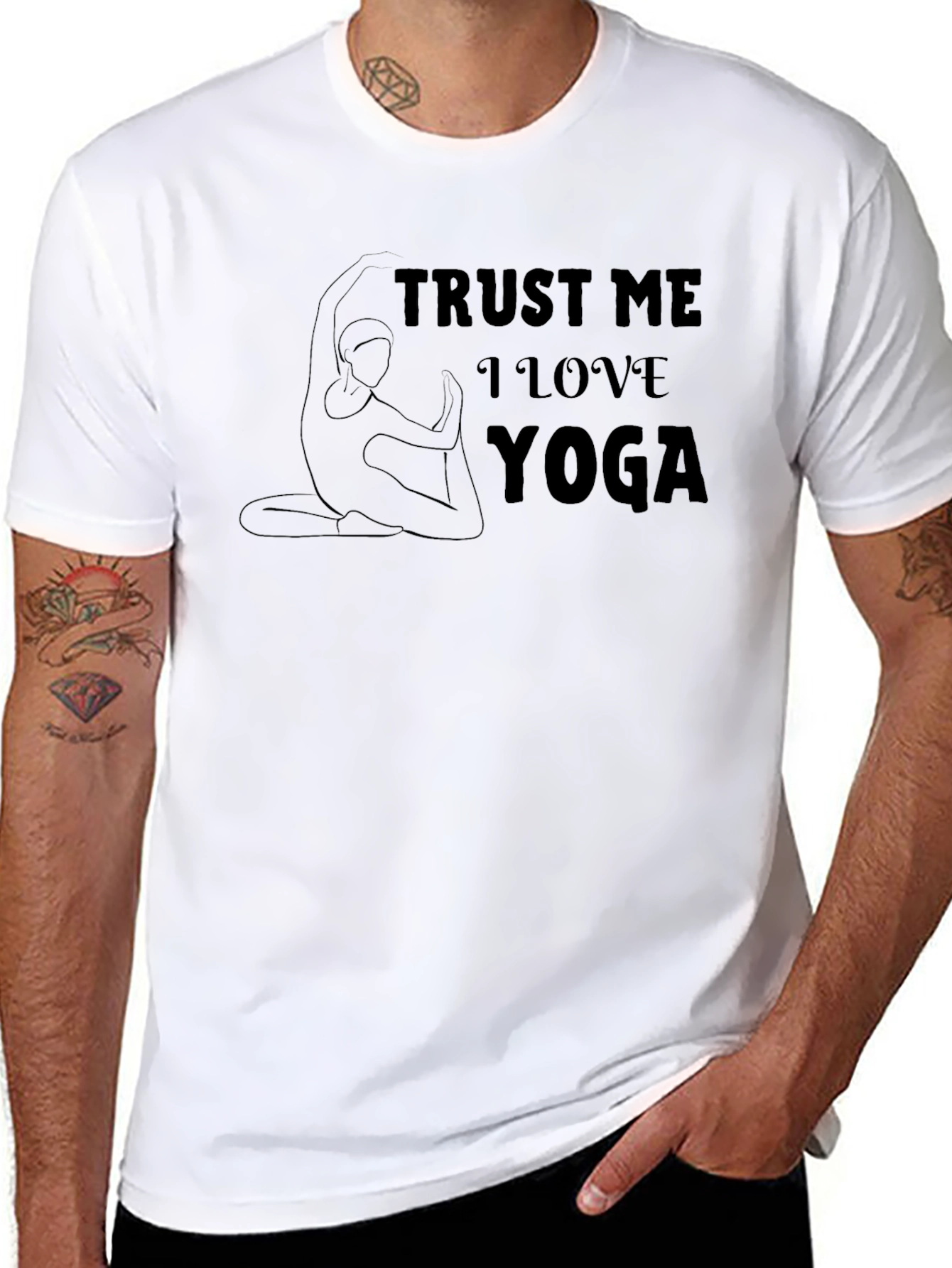 Trust Me I Love Yoga Graphic T-Shirt