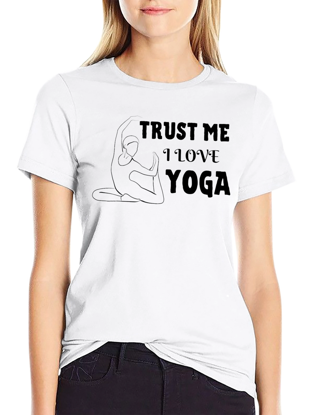 Trust Me I Love Yoga Graphic T-Shirt