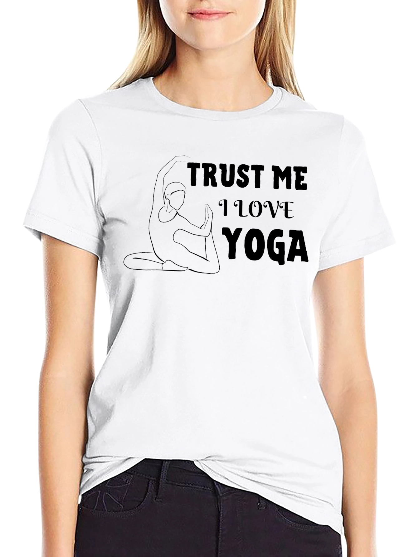 Trust Me I Love Yoga Graphic T-Shirt