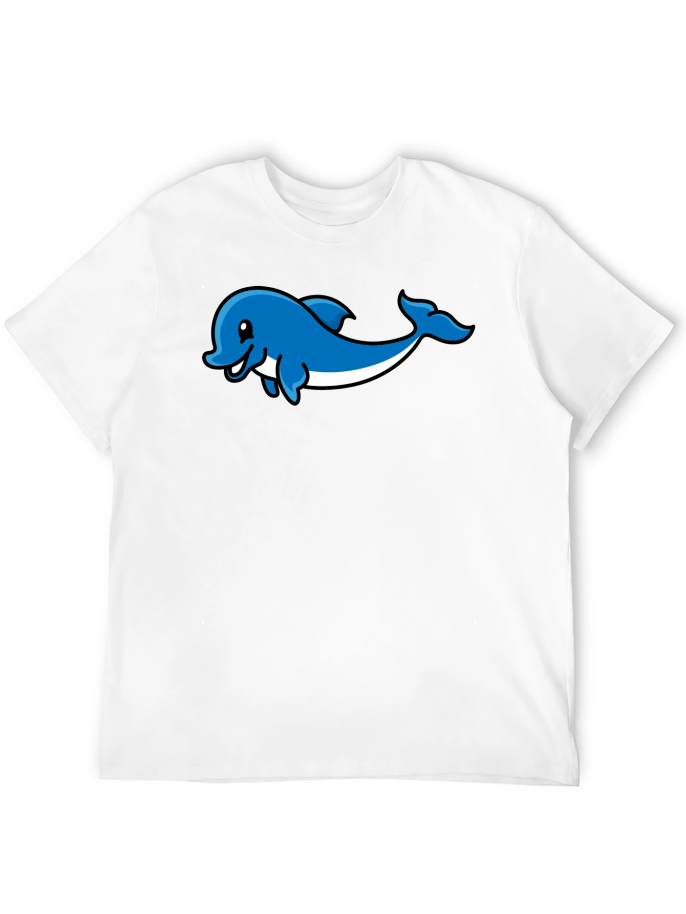 Dolphin Graphic Print T-Shirt - Stylish Casual Wear