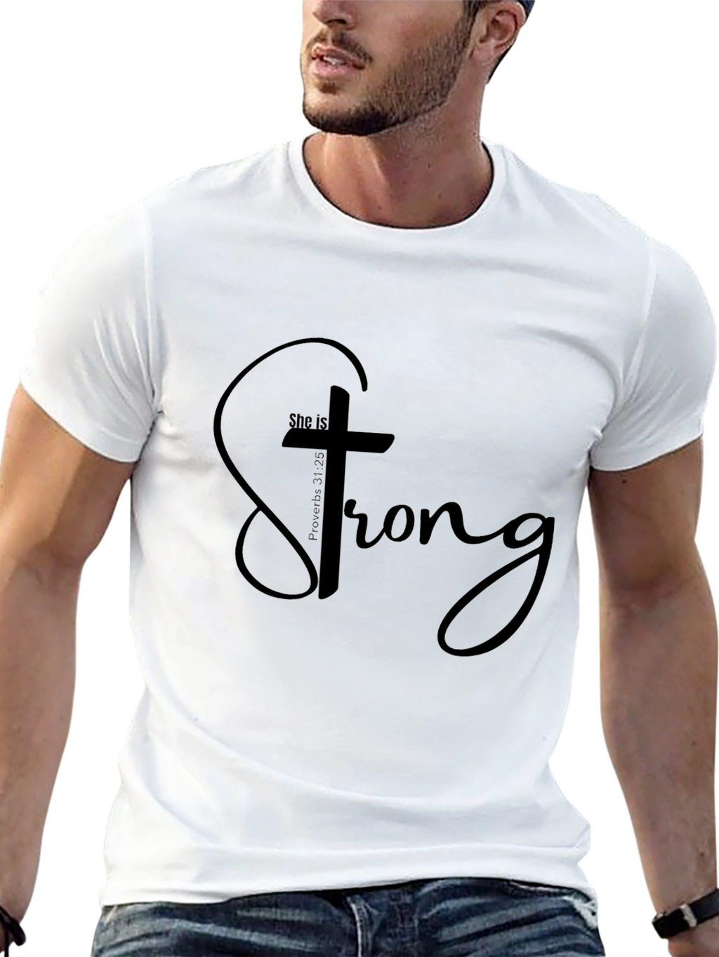 She is Strong Christian T-Shirt