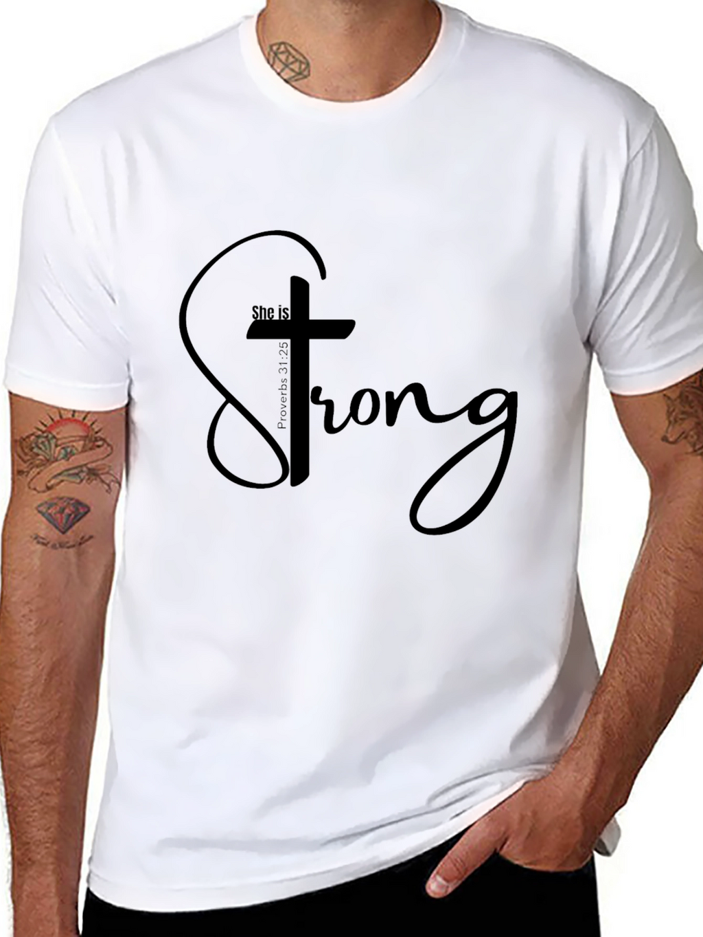 She is Strong Christian T-Shirt