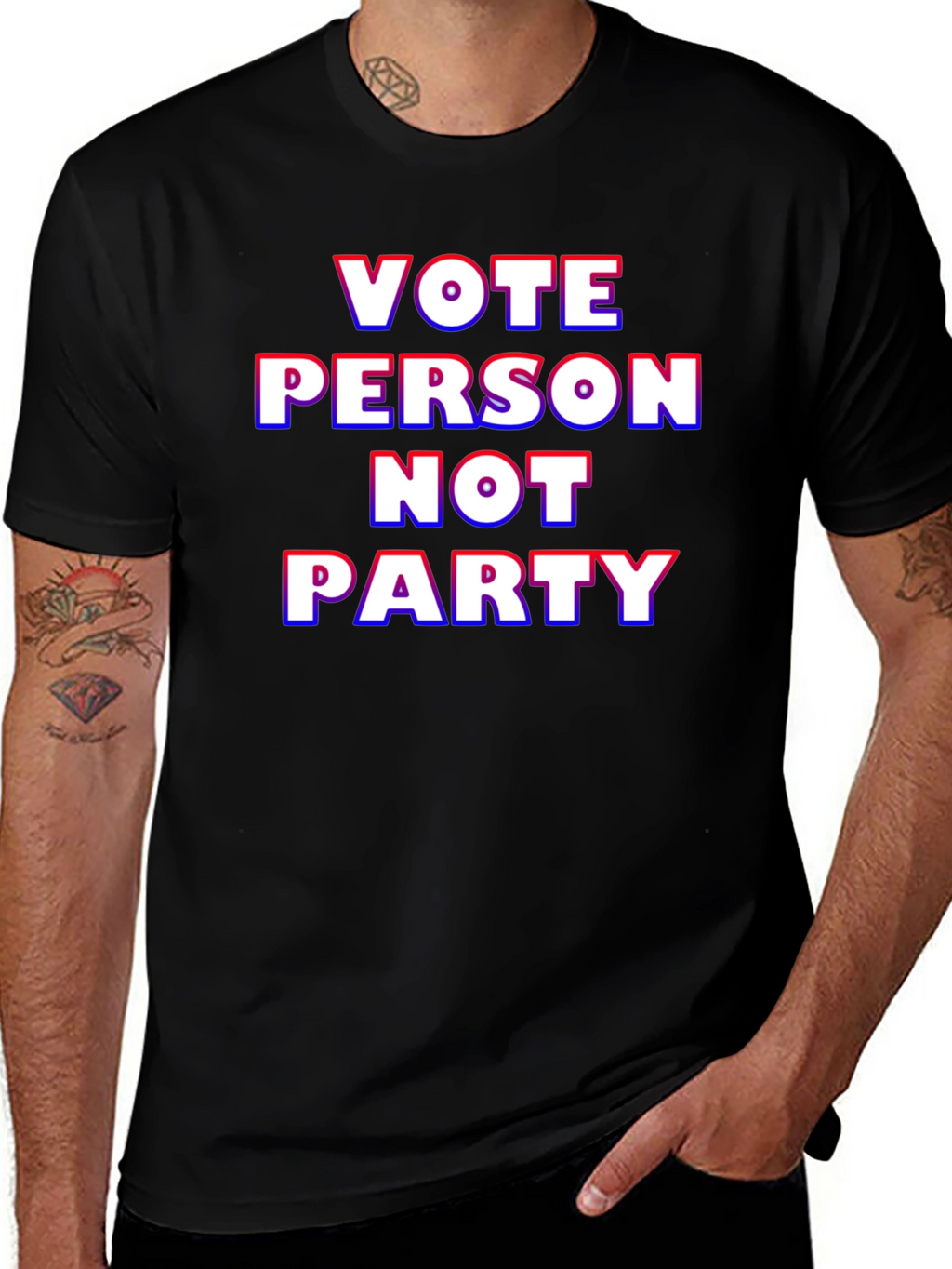 Vote Person Not Party Graphic T-Shirt