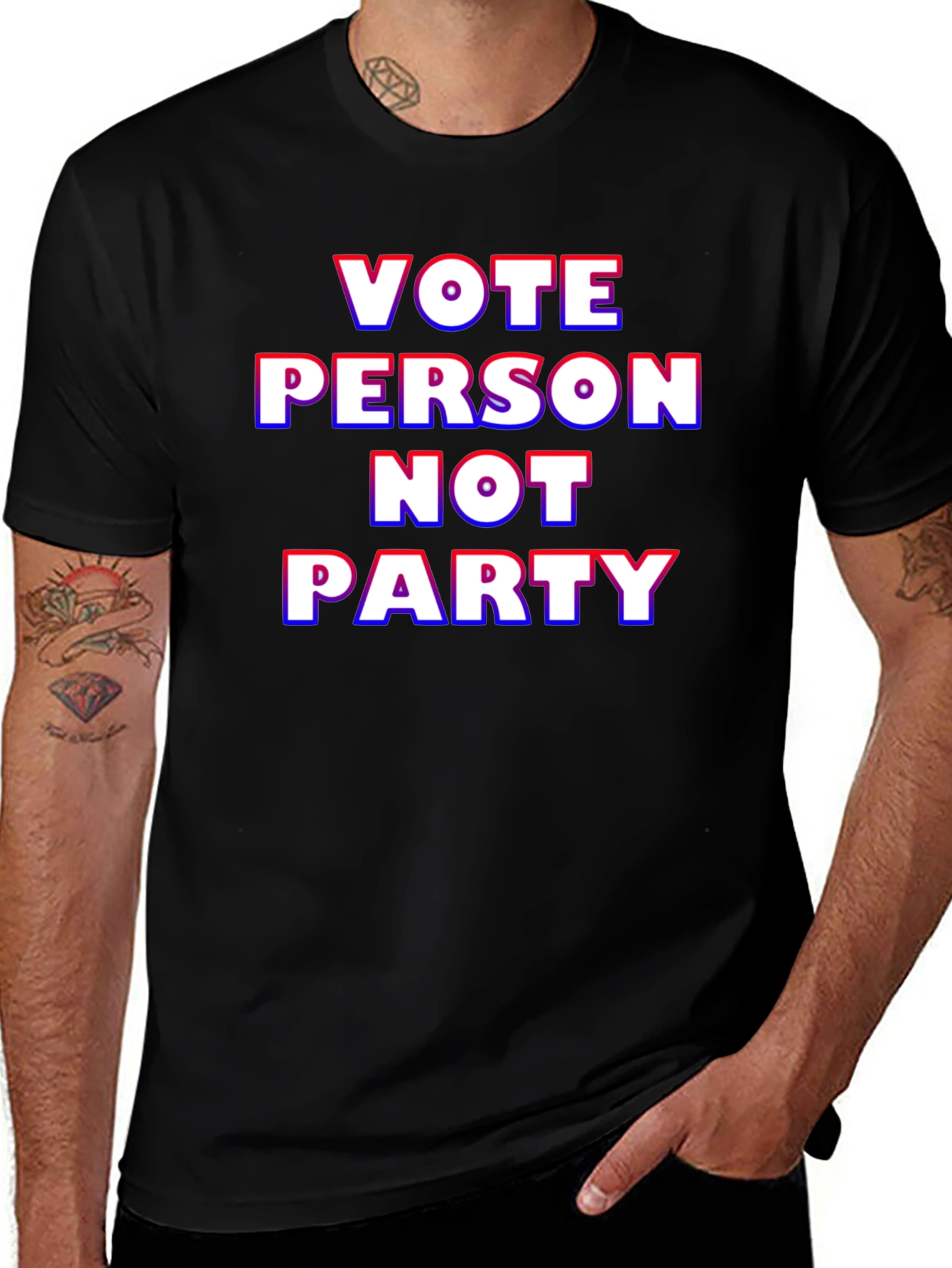 Vote Person Not Party Graphic T-Shirt