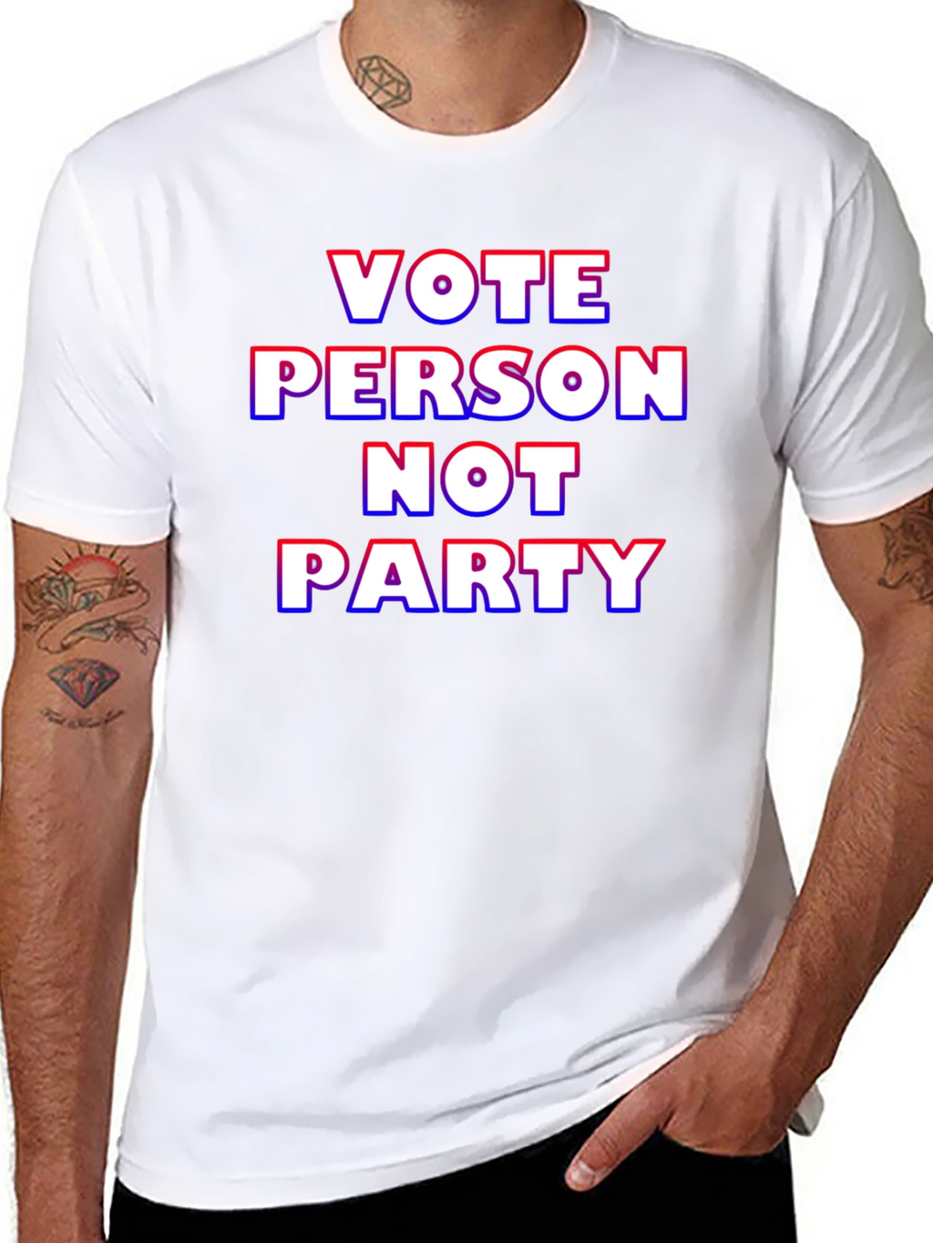 Vote Person Not Party Graphic T-Shirt