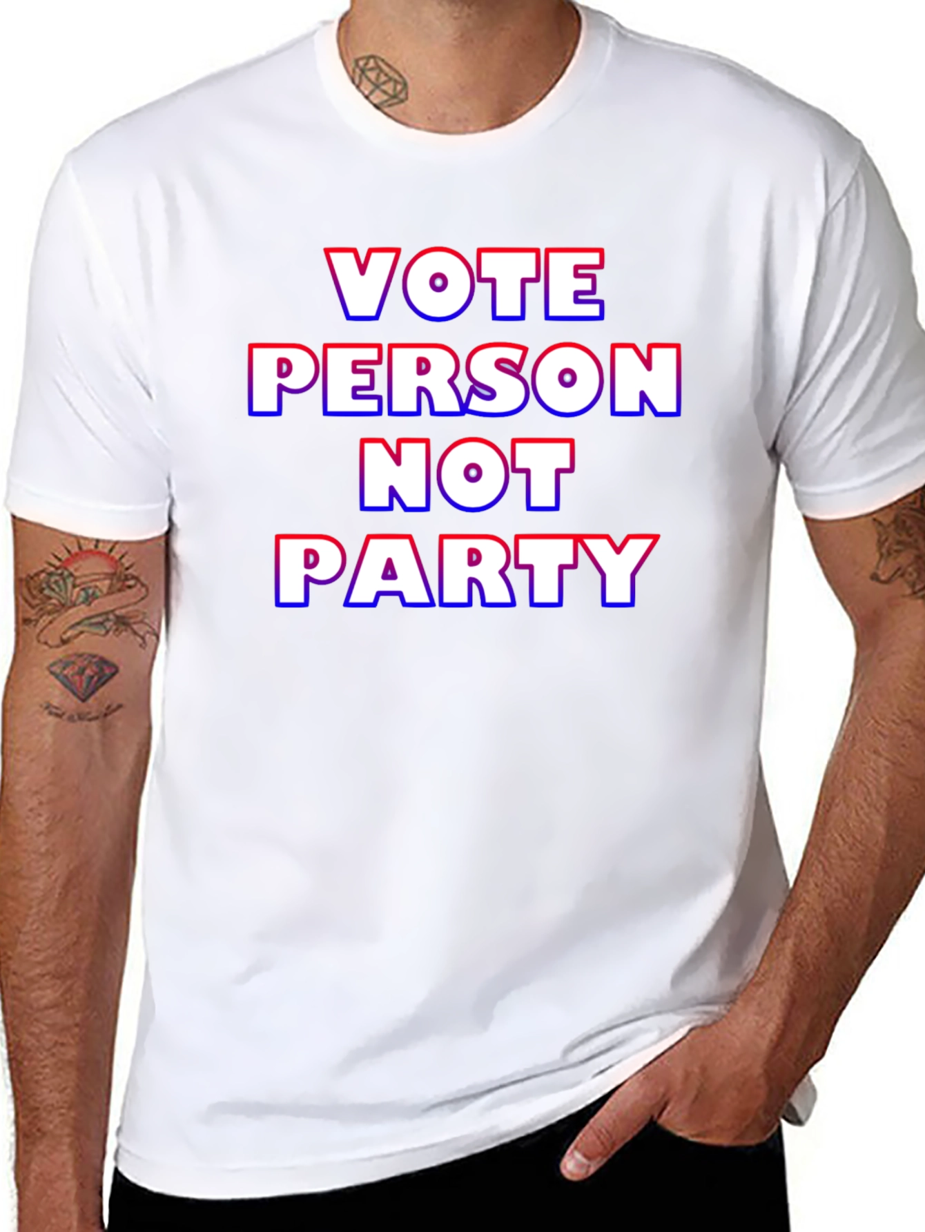 Vote Person Not Party Graphic T-Shirt
