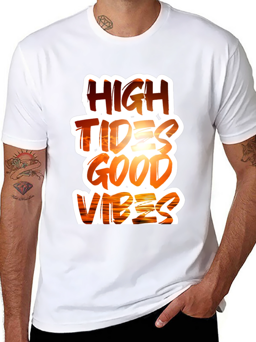 High Tides Good Vibes Graphic Tee