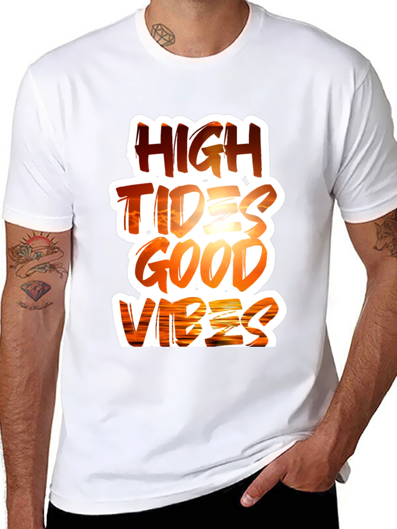 High Tides Good Vibes Graphic Tee