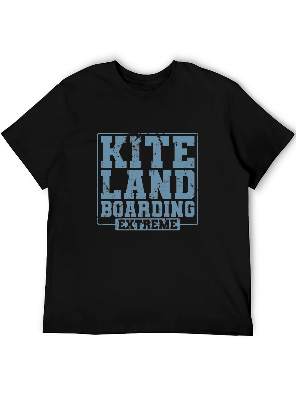 Kite Land Boarding Extreme Black T-Shirt