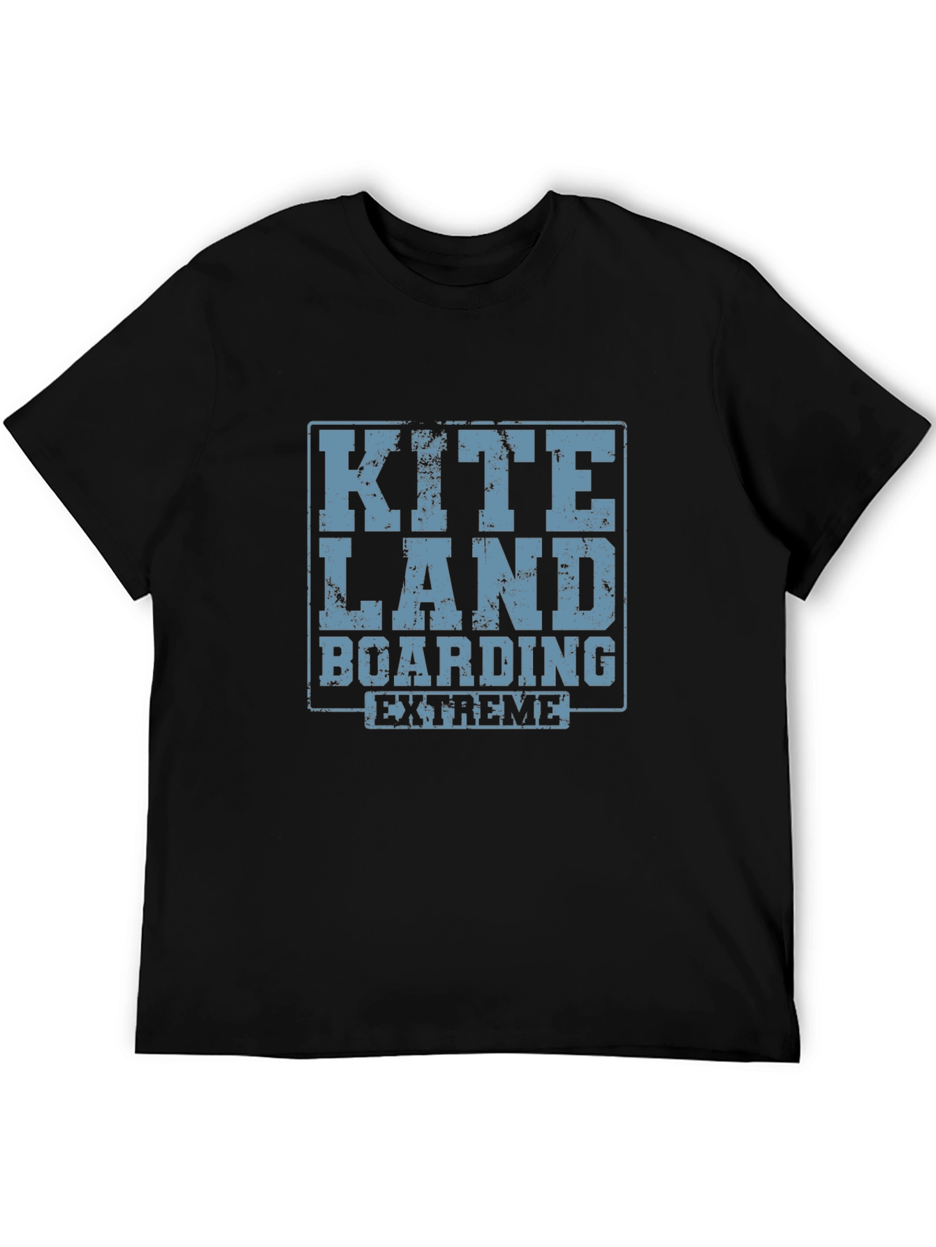 Kite Land Boarding Extreme Black T-Shirt