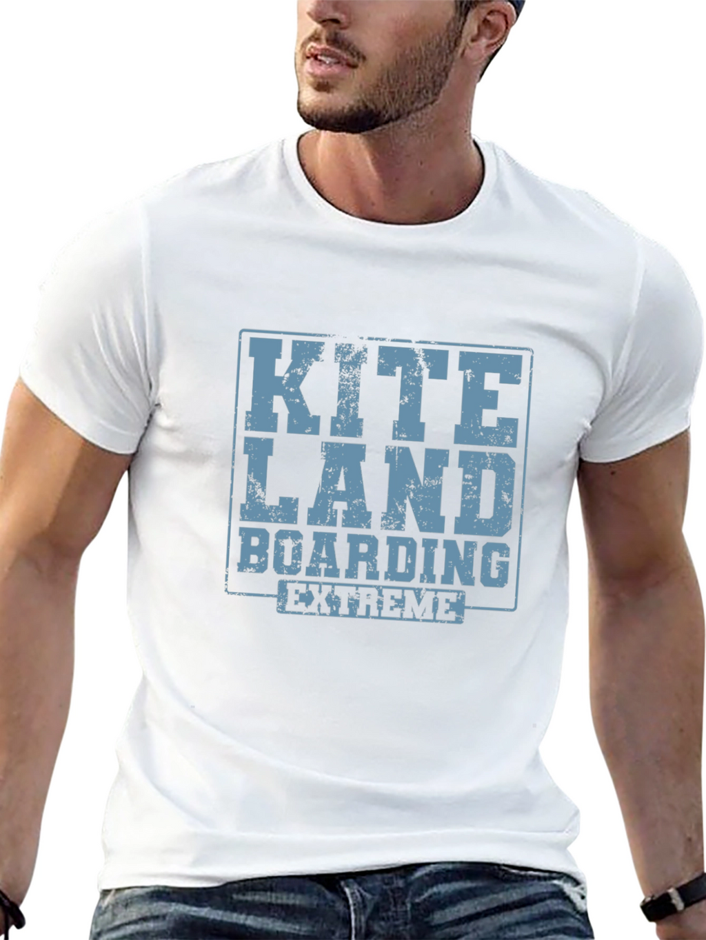 Kite Land Boarding Extreme Black T-Shirt