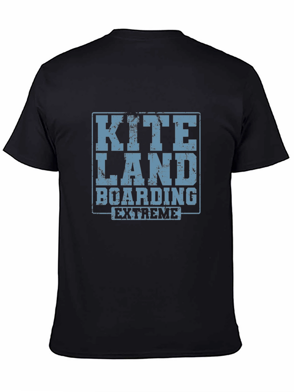 Kite Land Boarding Extreme Black T-Shirt