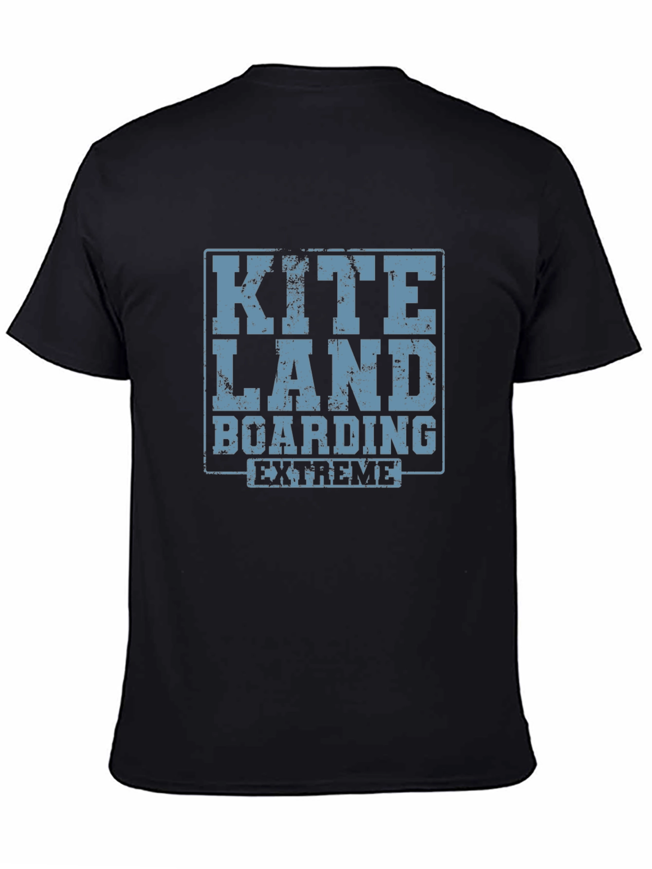 Kite Land Boarding Extreme Black T-Shirt