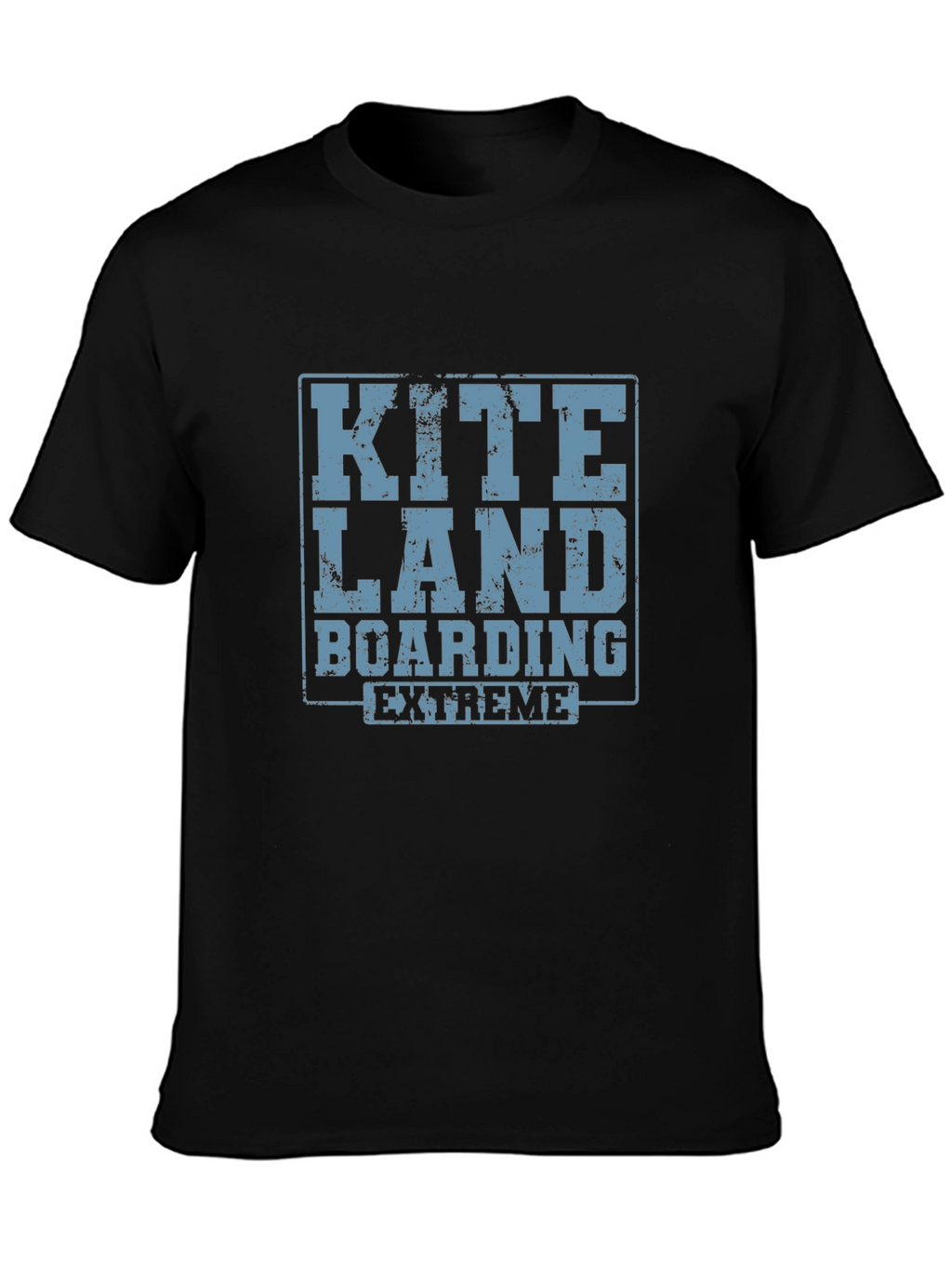 Kite Land Boarding Extreme Black T-Shirt