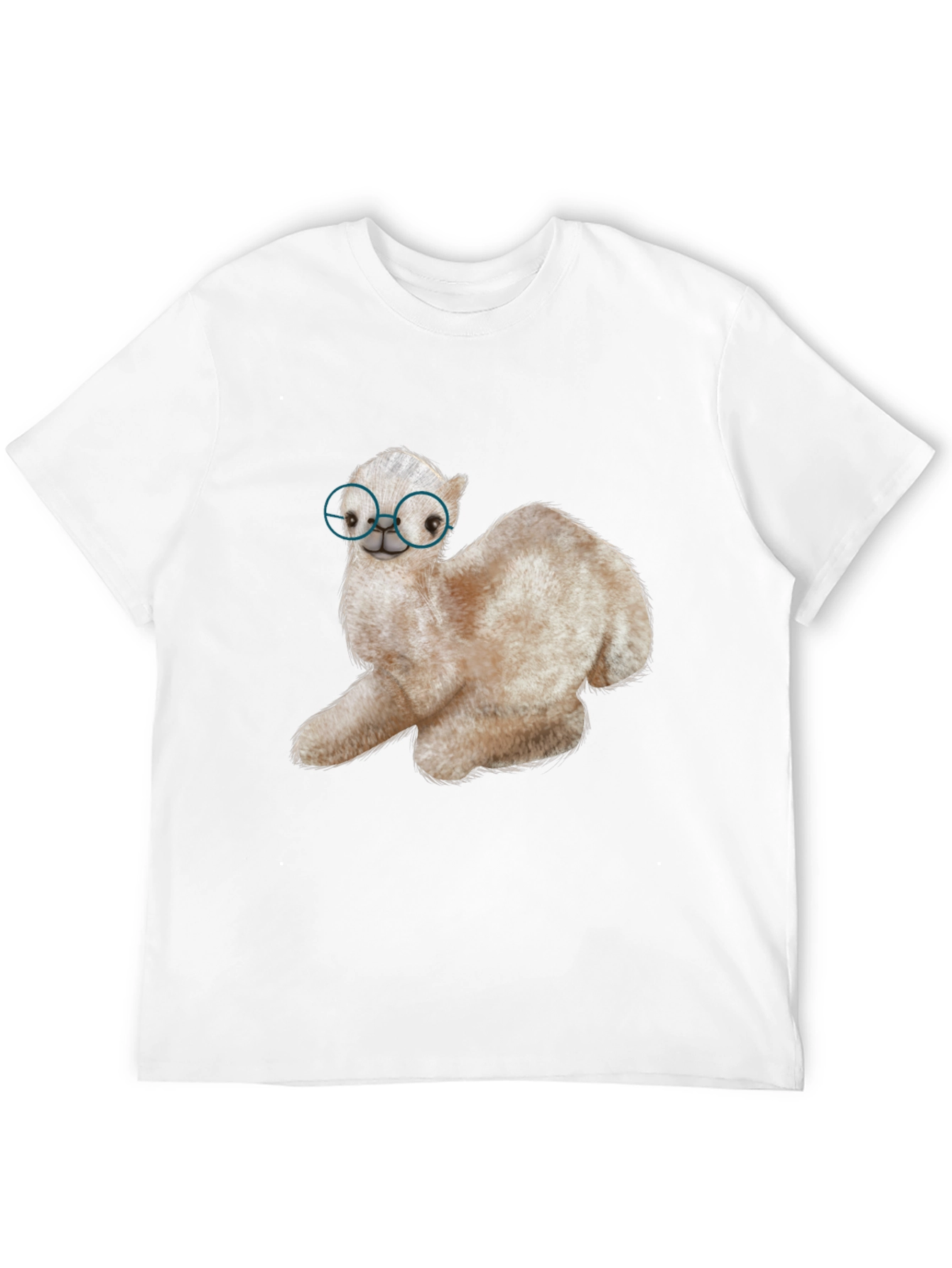 Alpaca with Glasses Graphic Tee