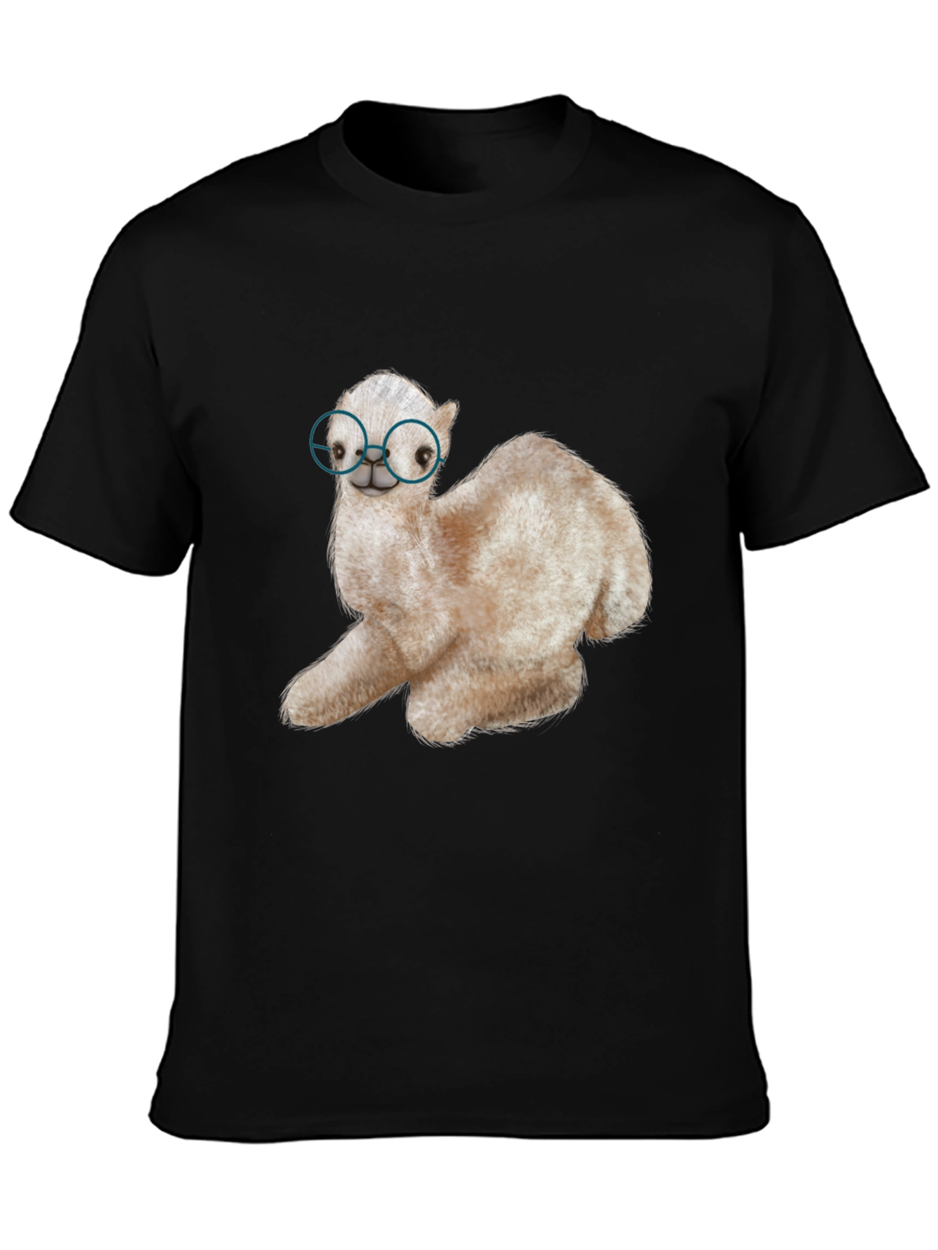Alpaca with Glasses Graphic Tee
